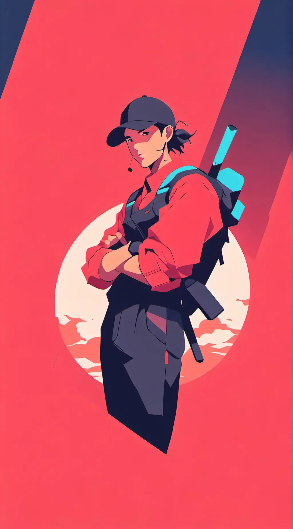 ai character: uzi :p background