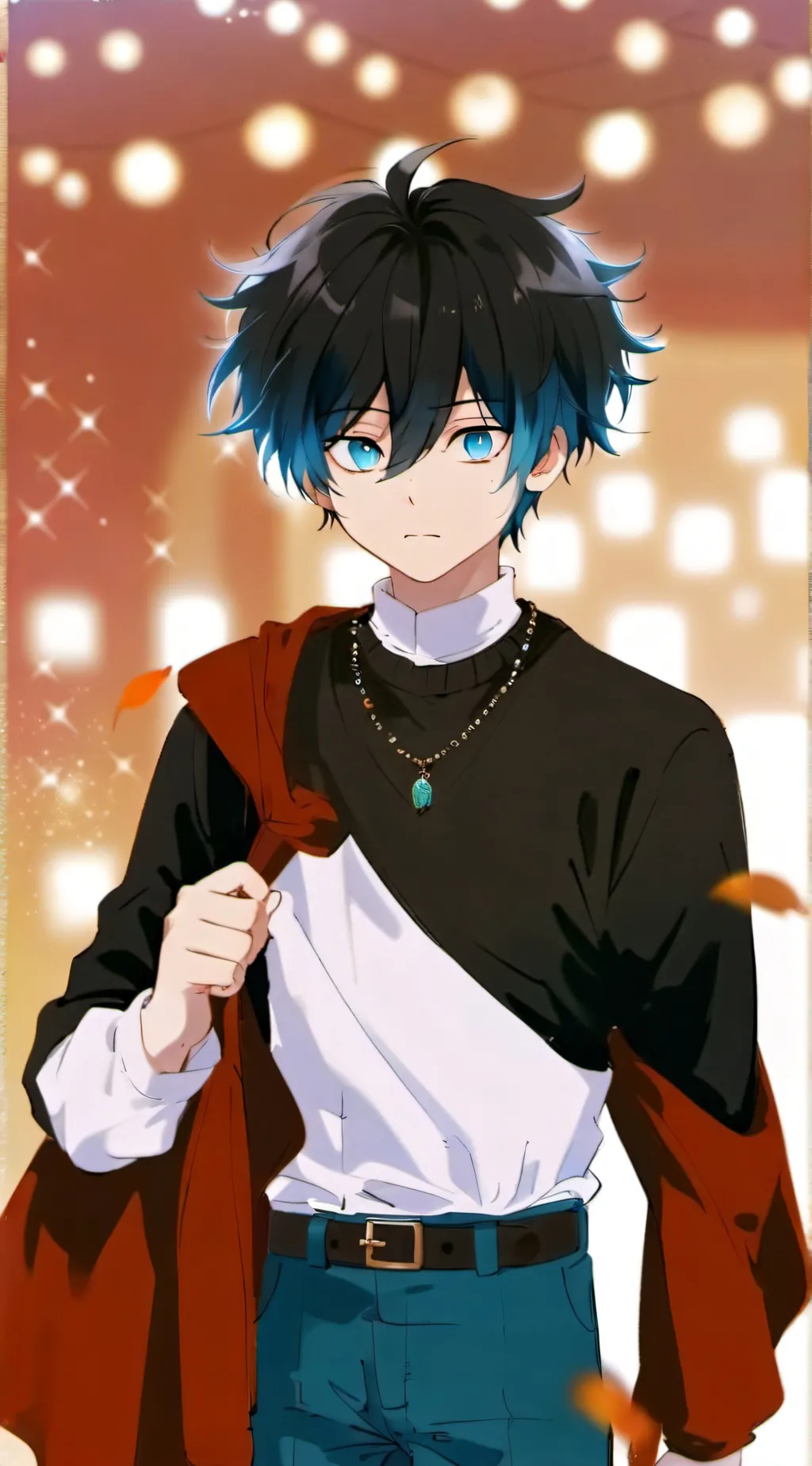 ai character: Hashira hot spring background