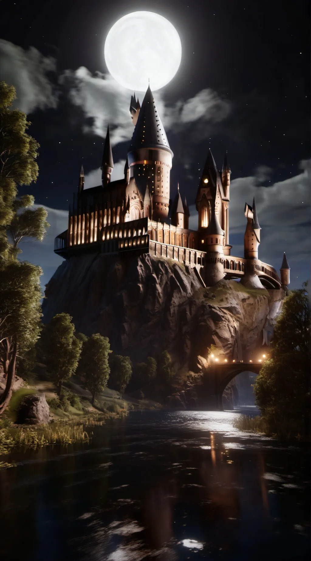 ai character: HOGWARTS!! background