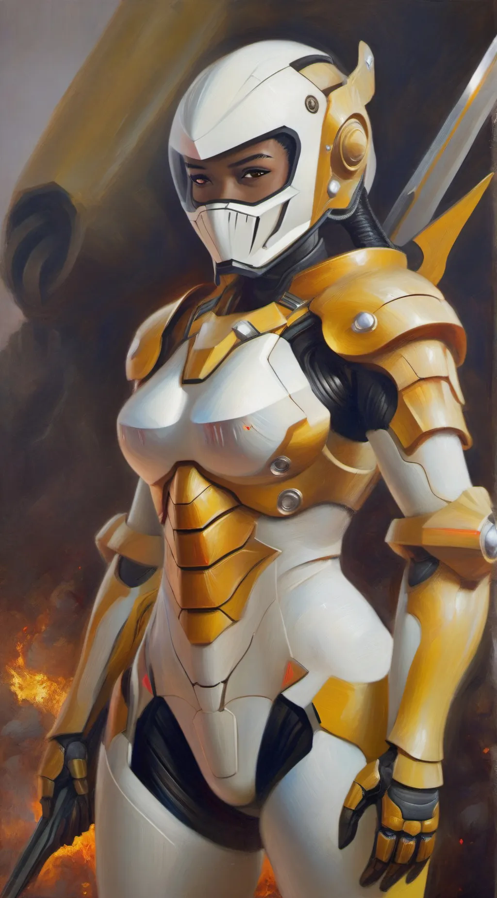 ai character: Leane wheel background