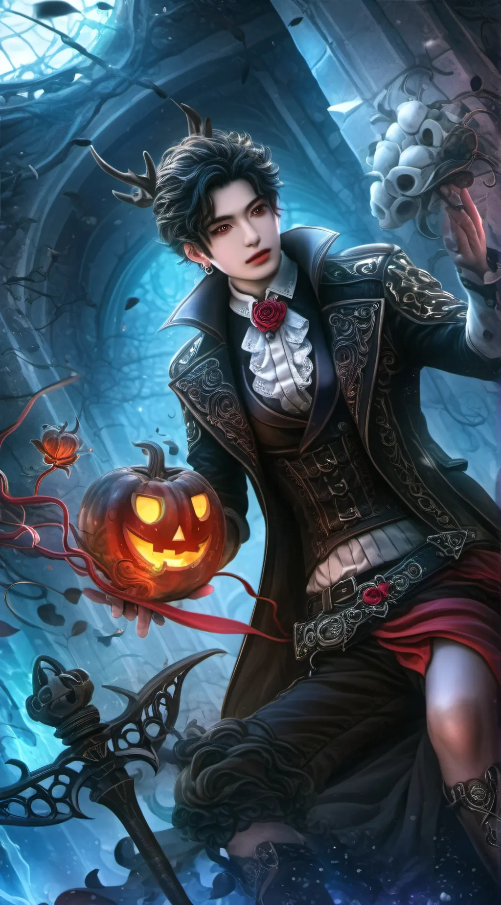 ai character: Graveyard shift background