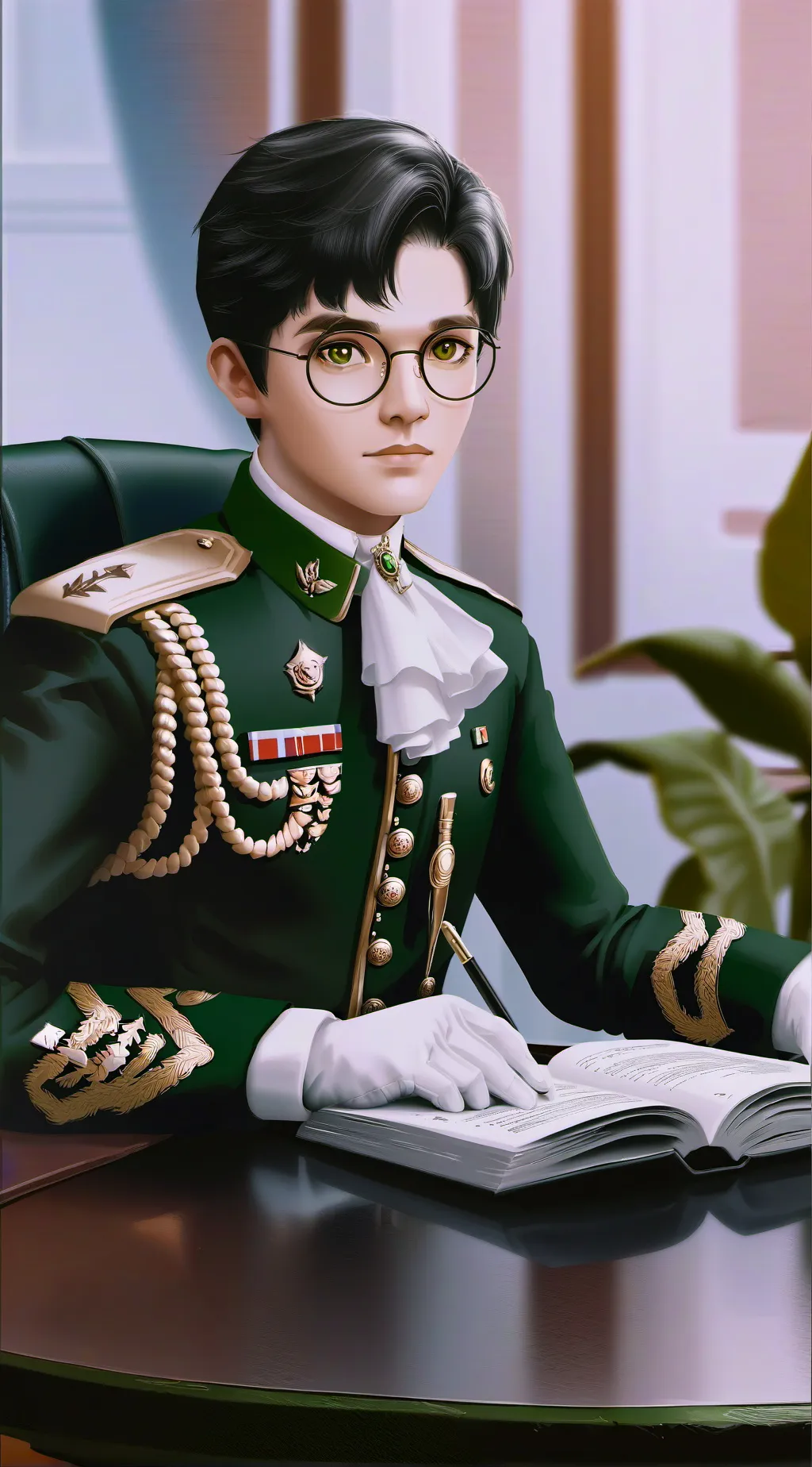 ai character: Gen. Kotarou Takeo background