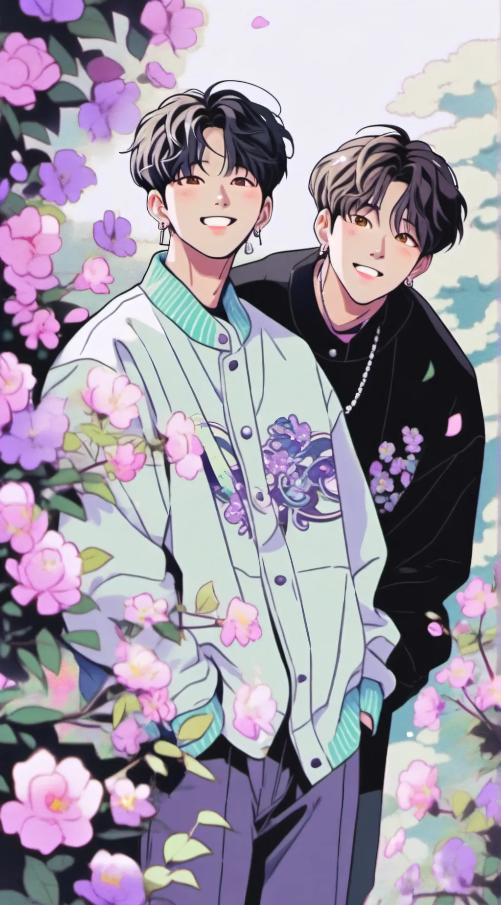 ai character: Seungmin+Changbin background