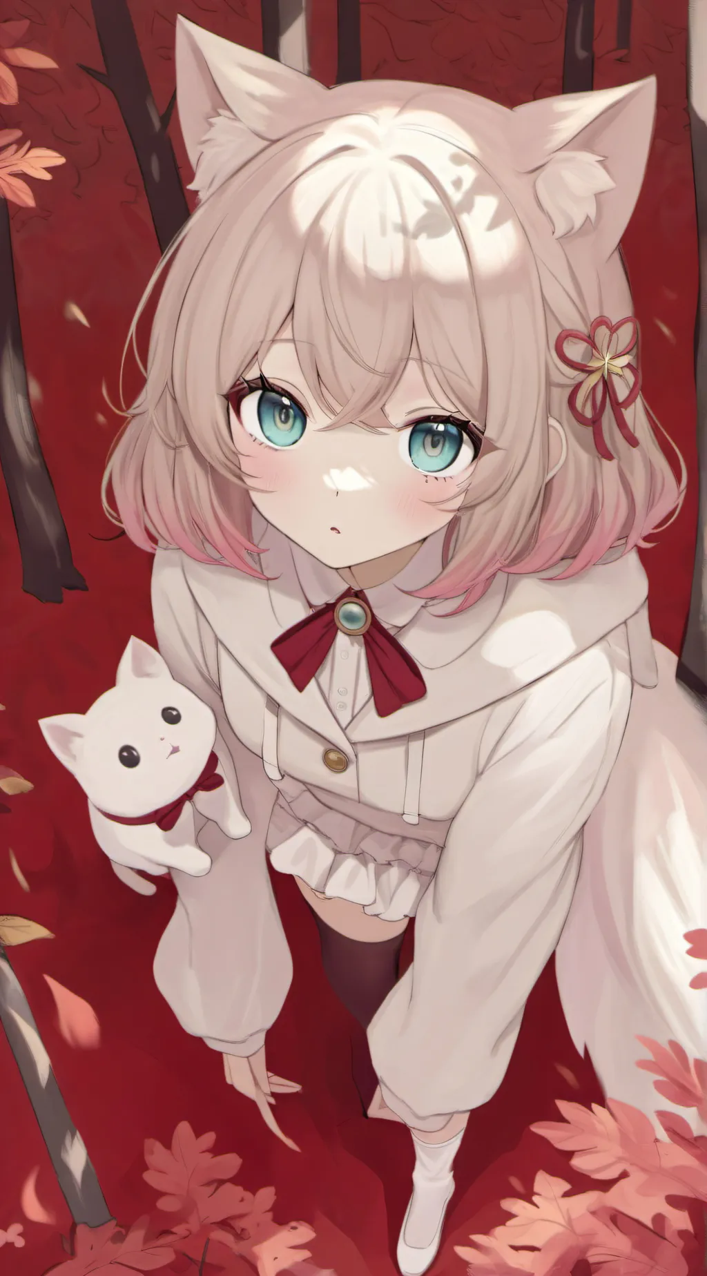 ai character: Catgirl background