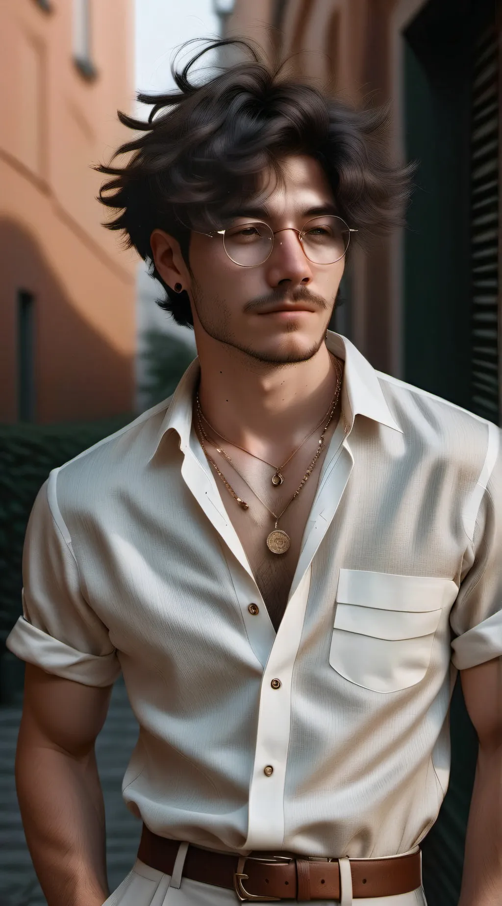 ai character: Ashton Flutey background