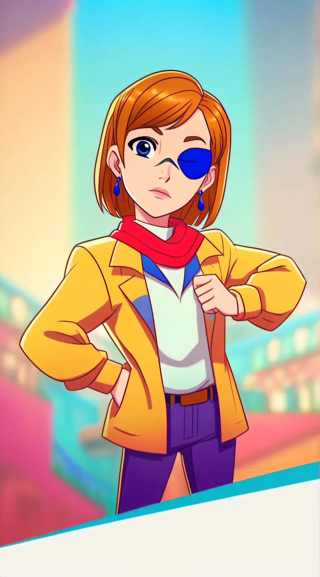 ai character: Nobara alive  background