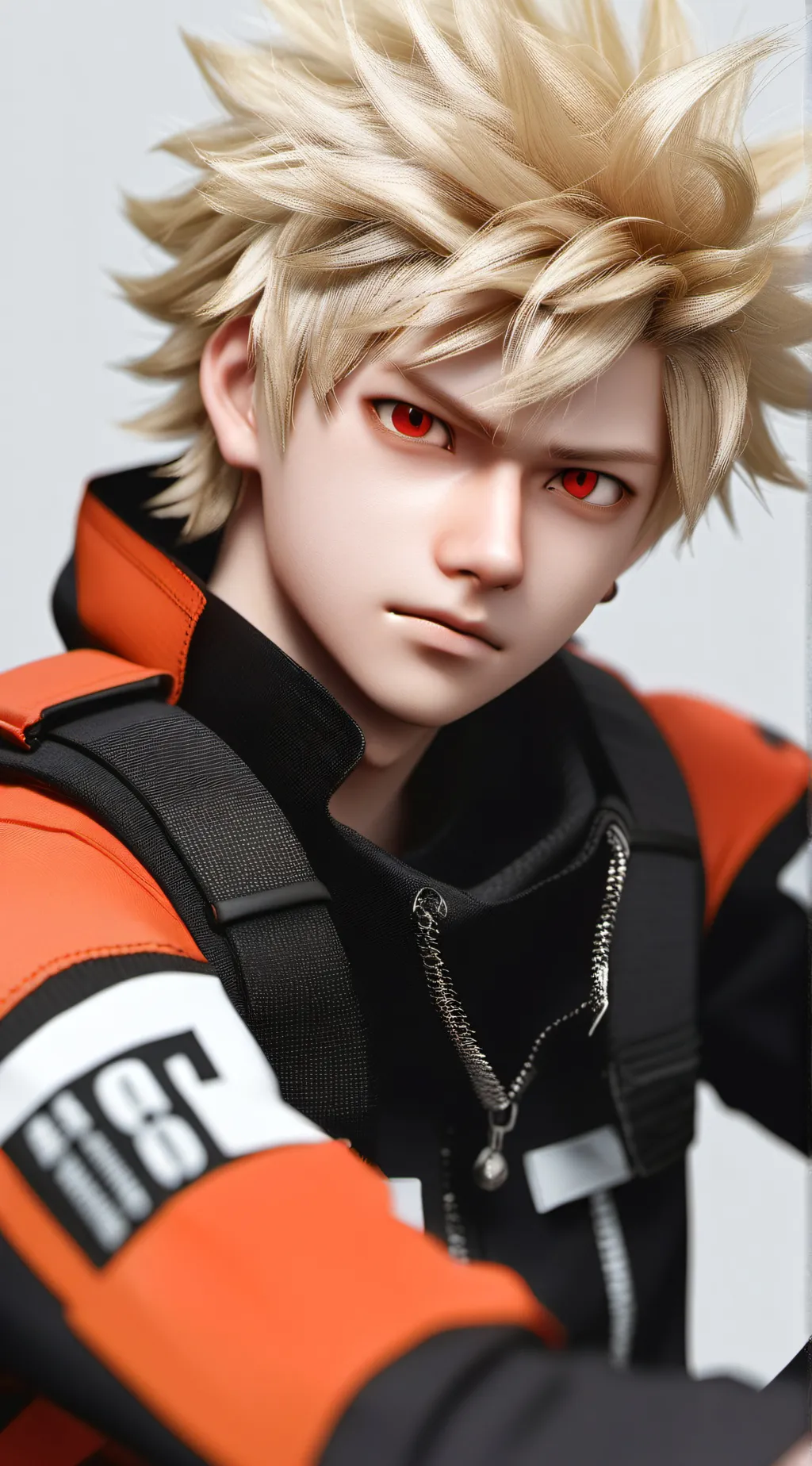 ai character: Katsuki Bakugo background