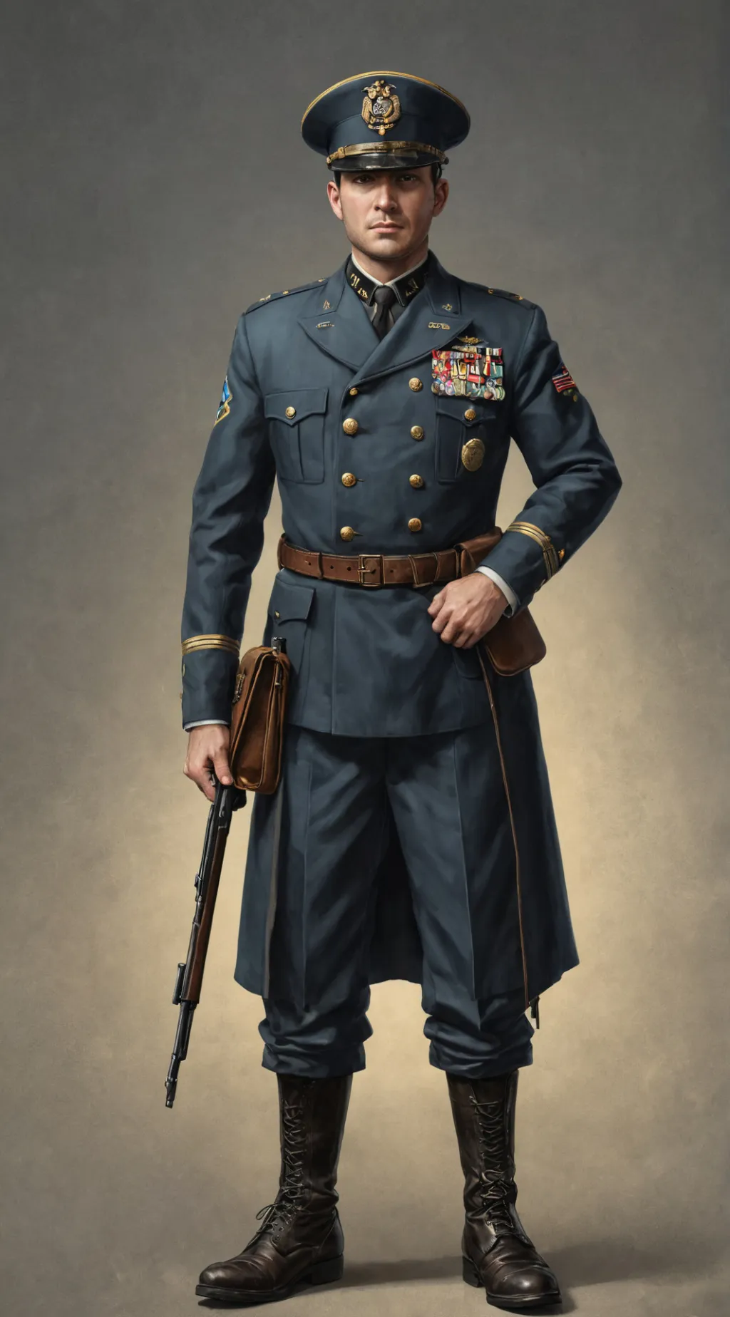 ai character: Veteran test background