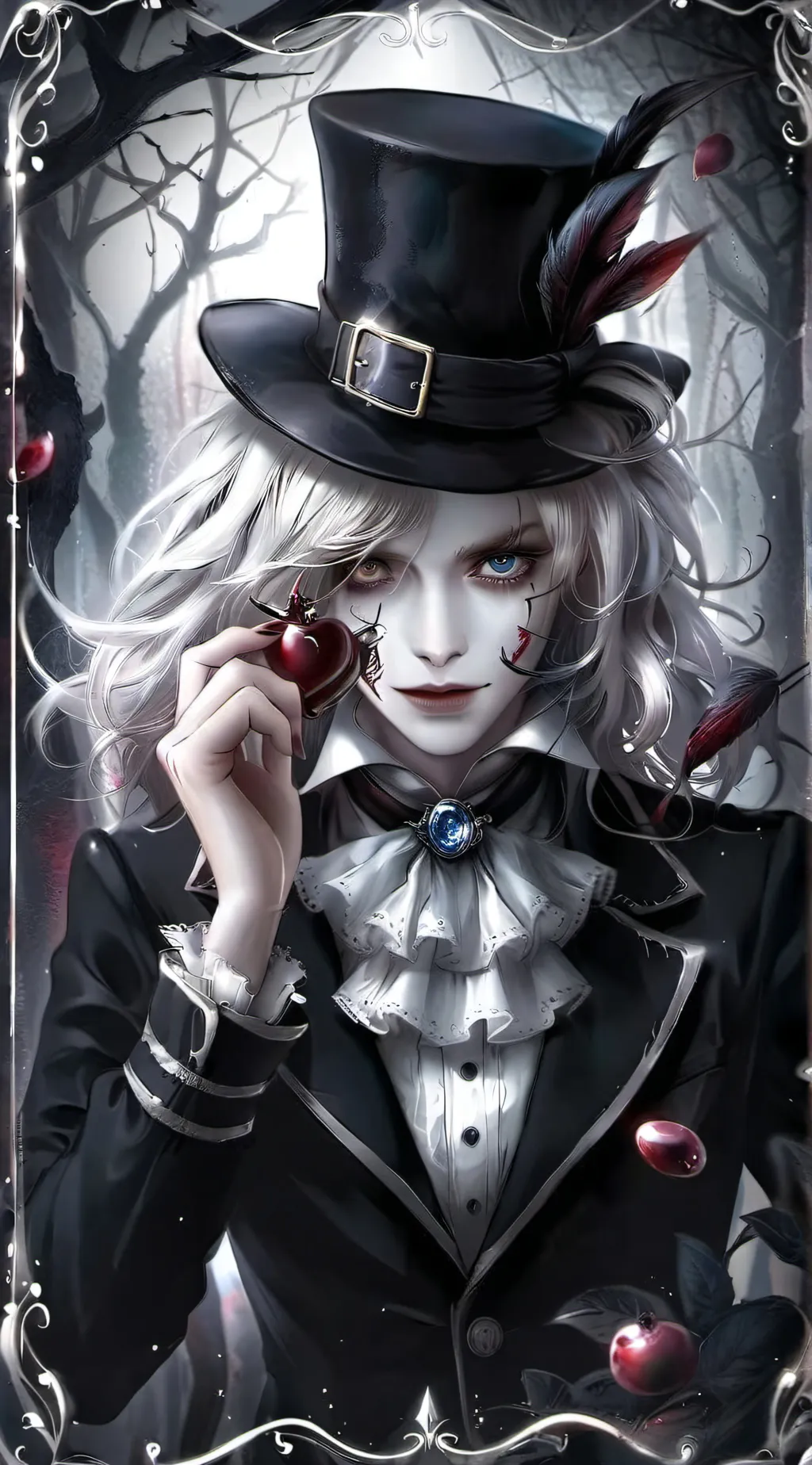 ai character: Madam Hatter. background