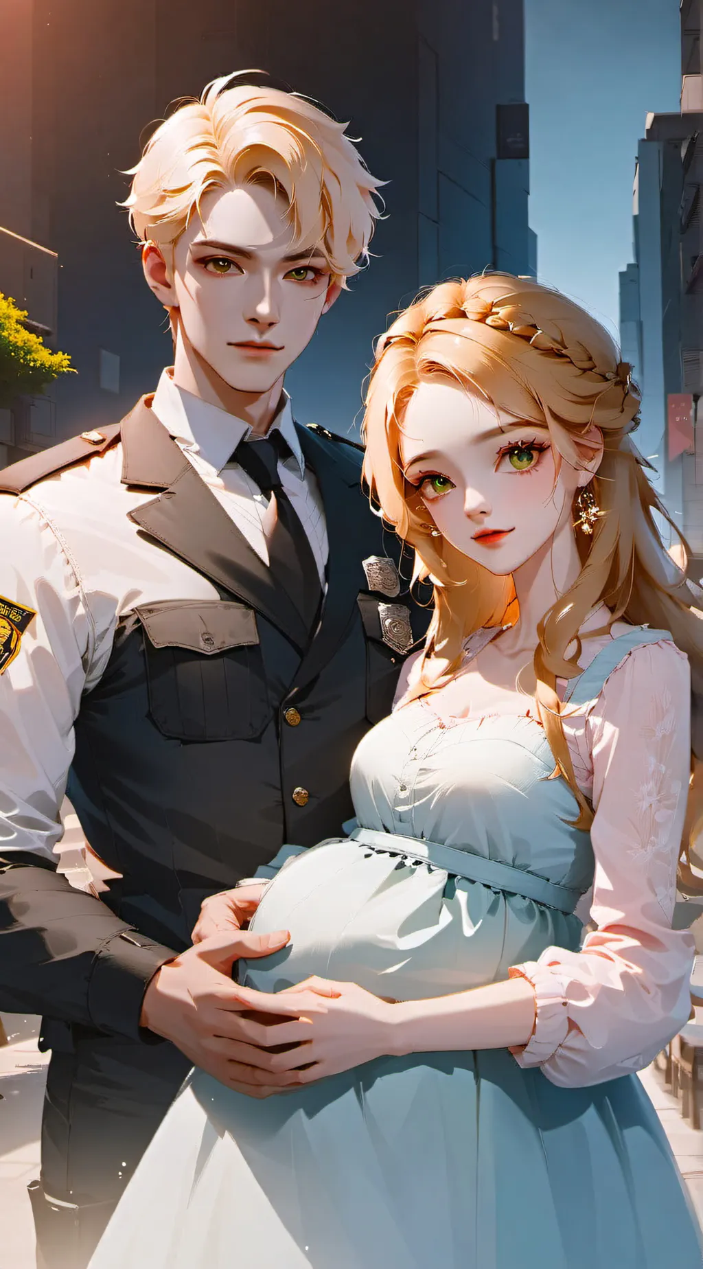 ai character: Jaden and Raven  background
