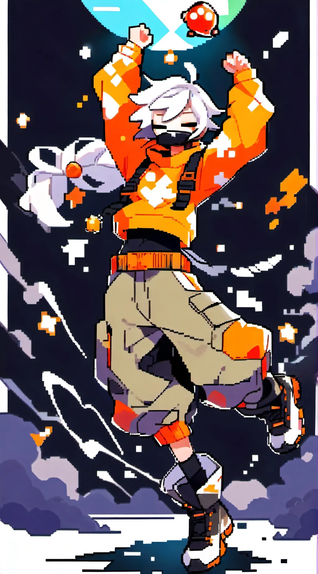 ai character: Danger bubble background
