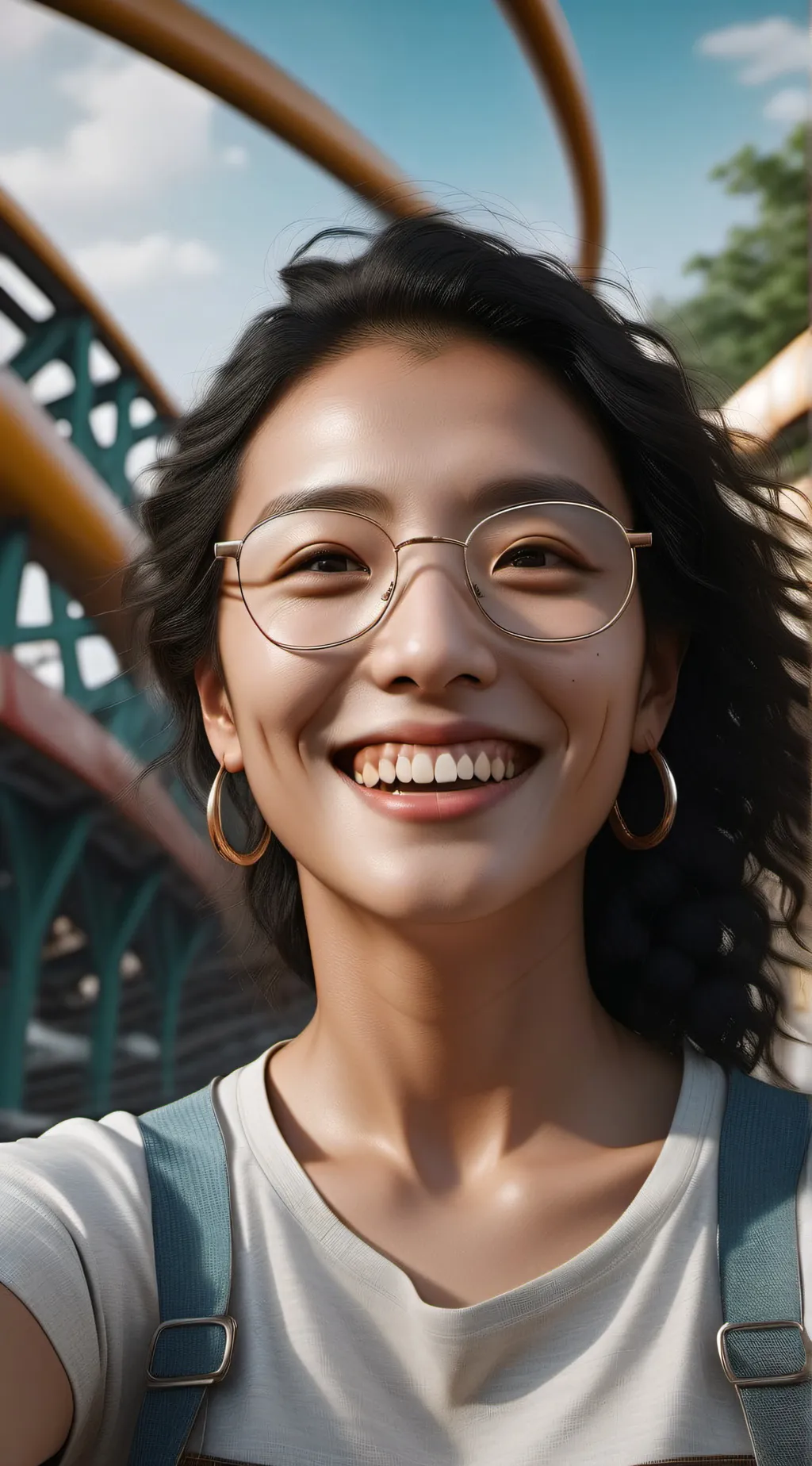 ai character: Hashira theme park background