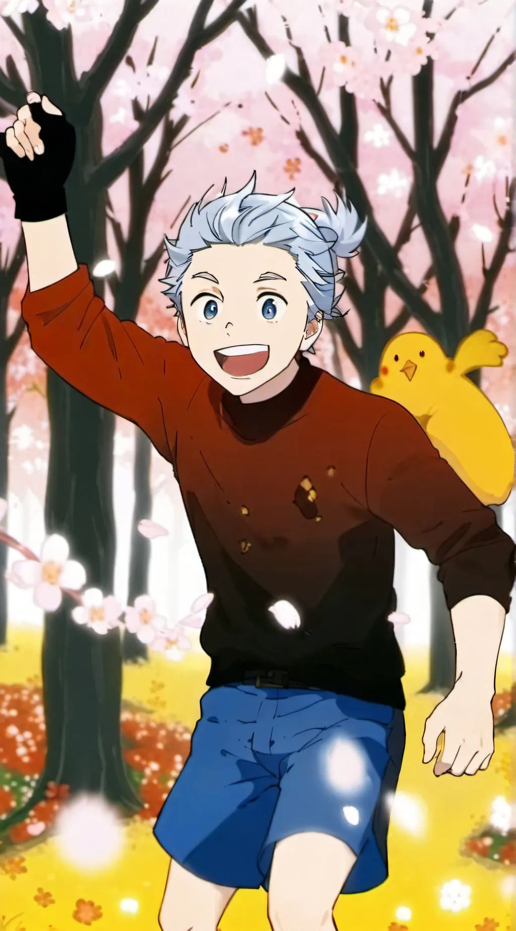 ai character: Mha field trip! background