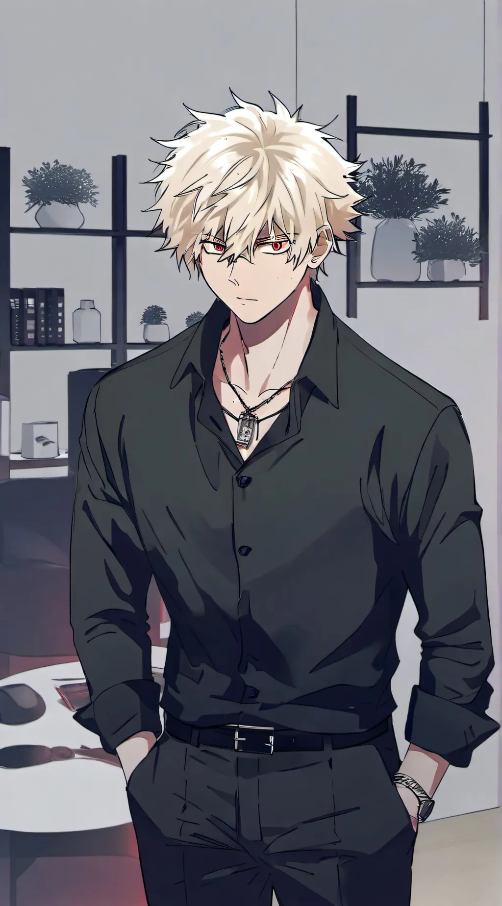 ai character: Katsuki & Parents  background