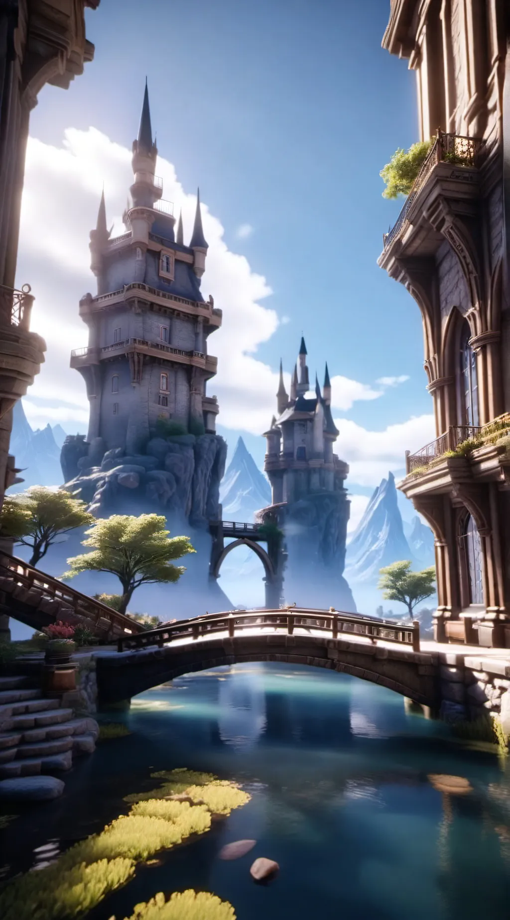 ai character: levelup fantasyRPG background