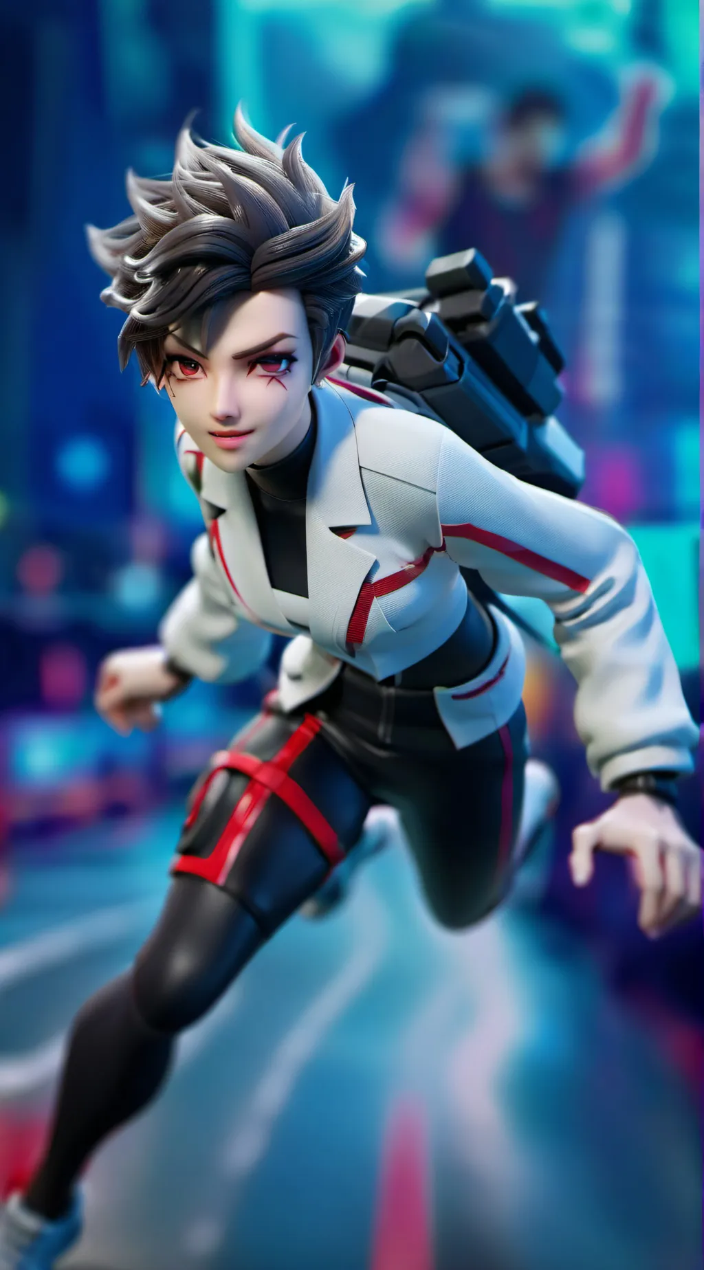 ai character: lil pixar moment background