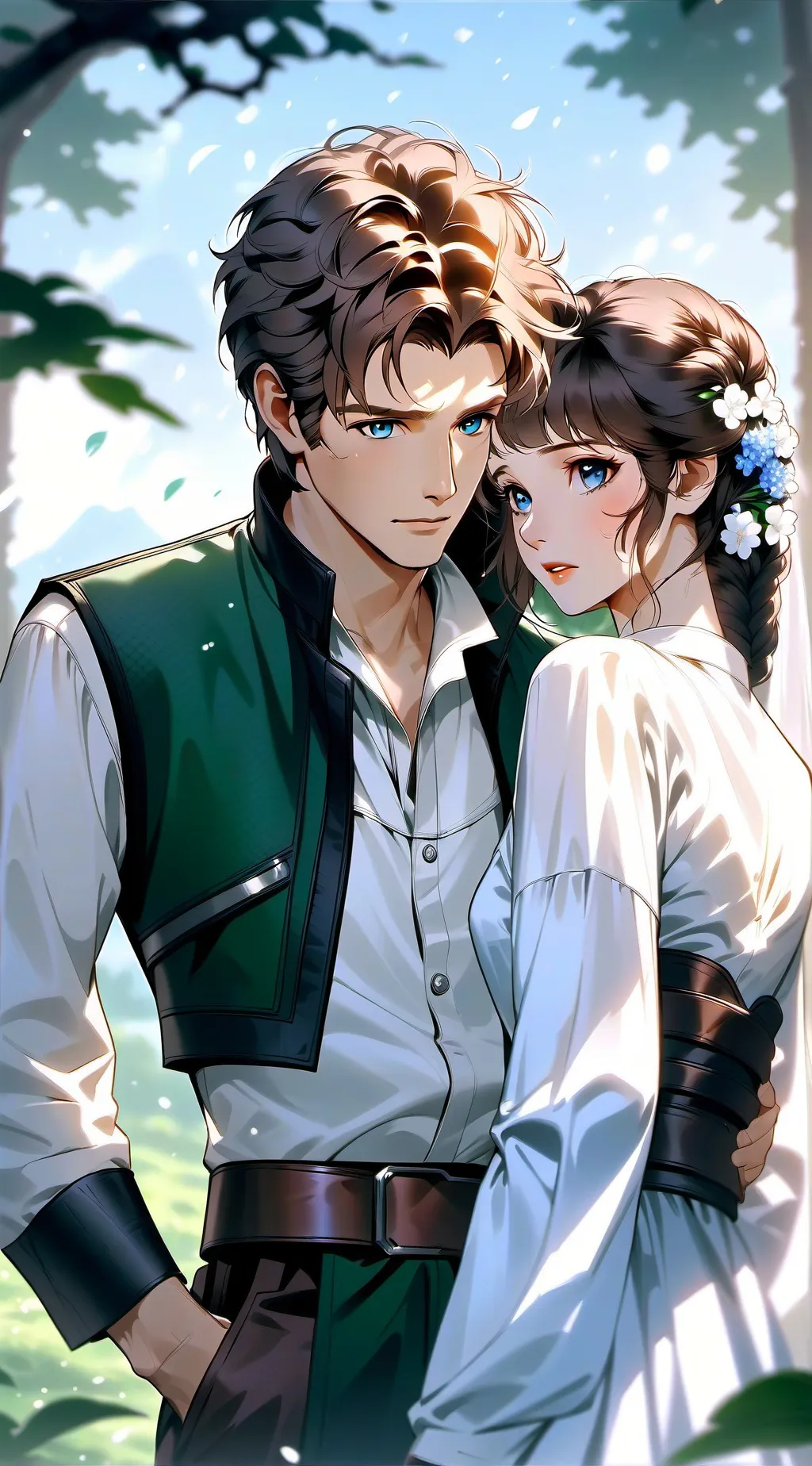 ai character: Han and leia background