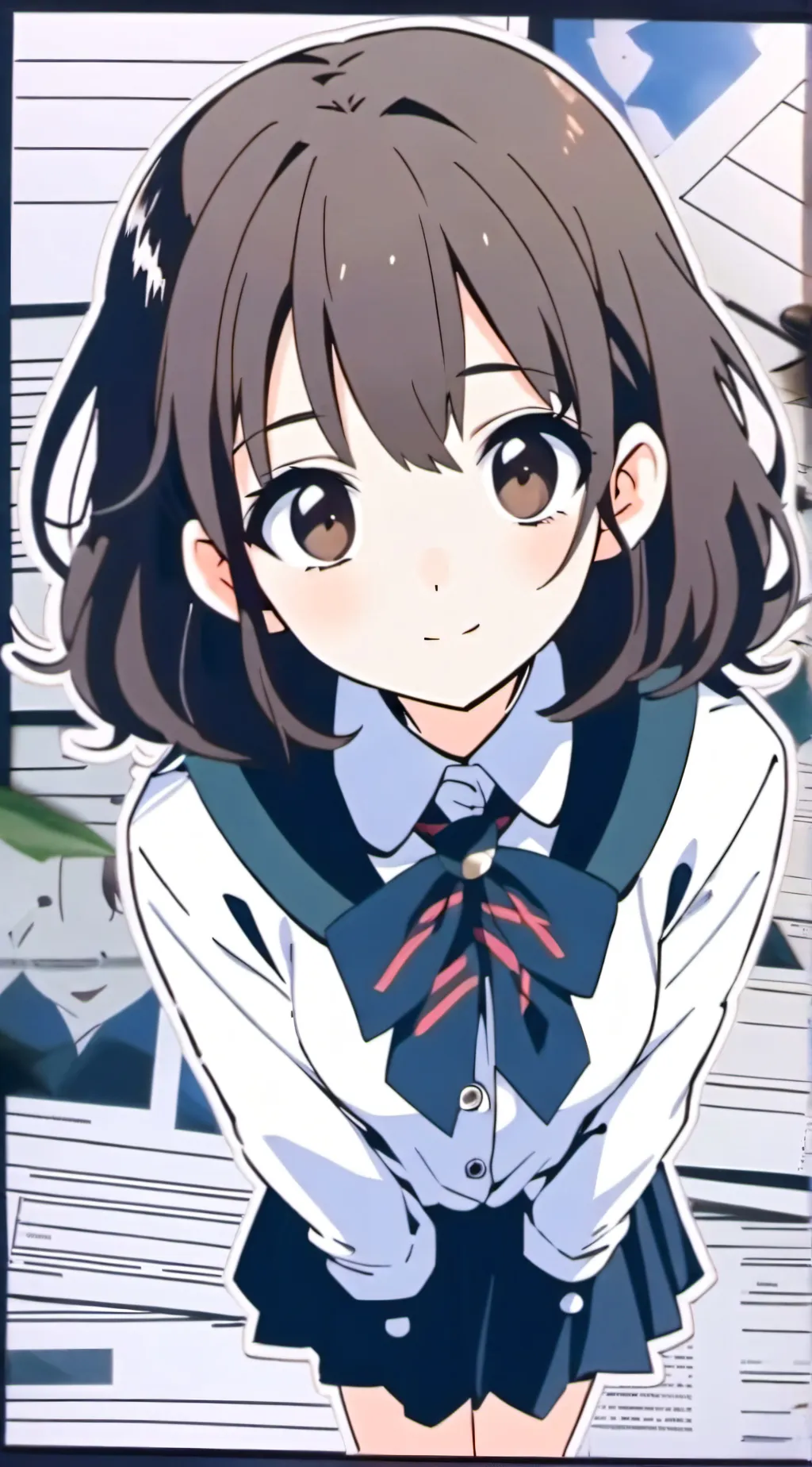 ai character: Uraraka Ochaco  background