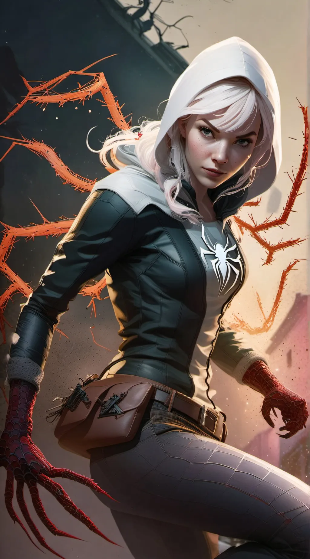 ai character: Gwen Stacy  background