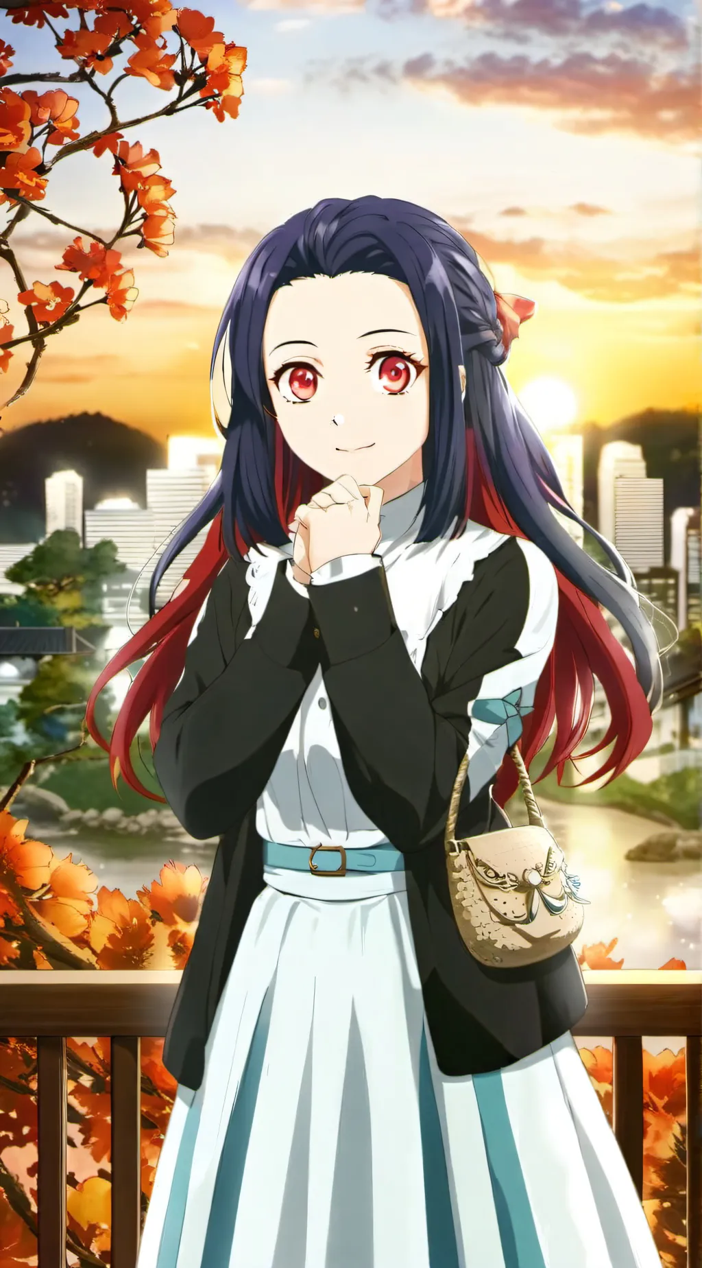 ai character: nezuko background