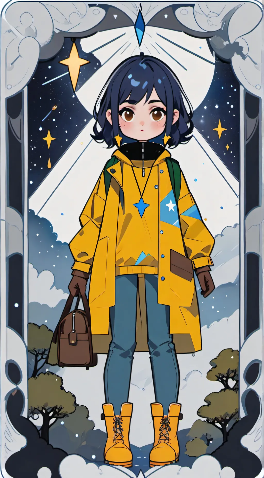 ai character: 🗝Coraline Jones/u🗝 background