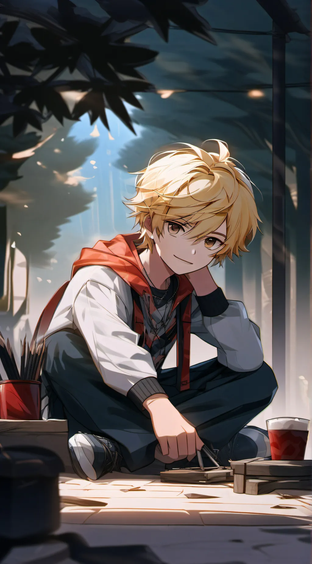 ai character: Charlie background