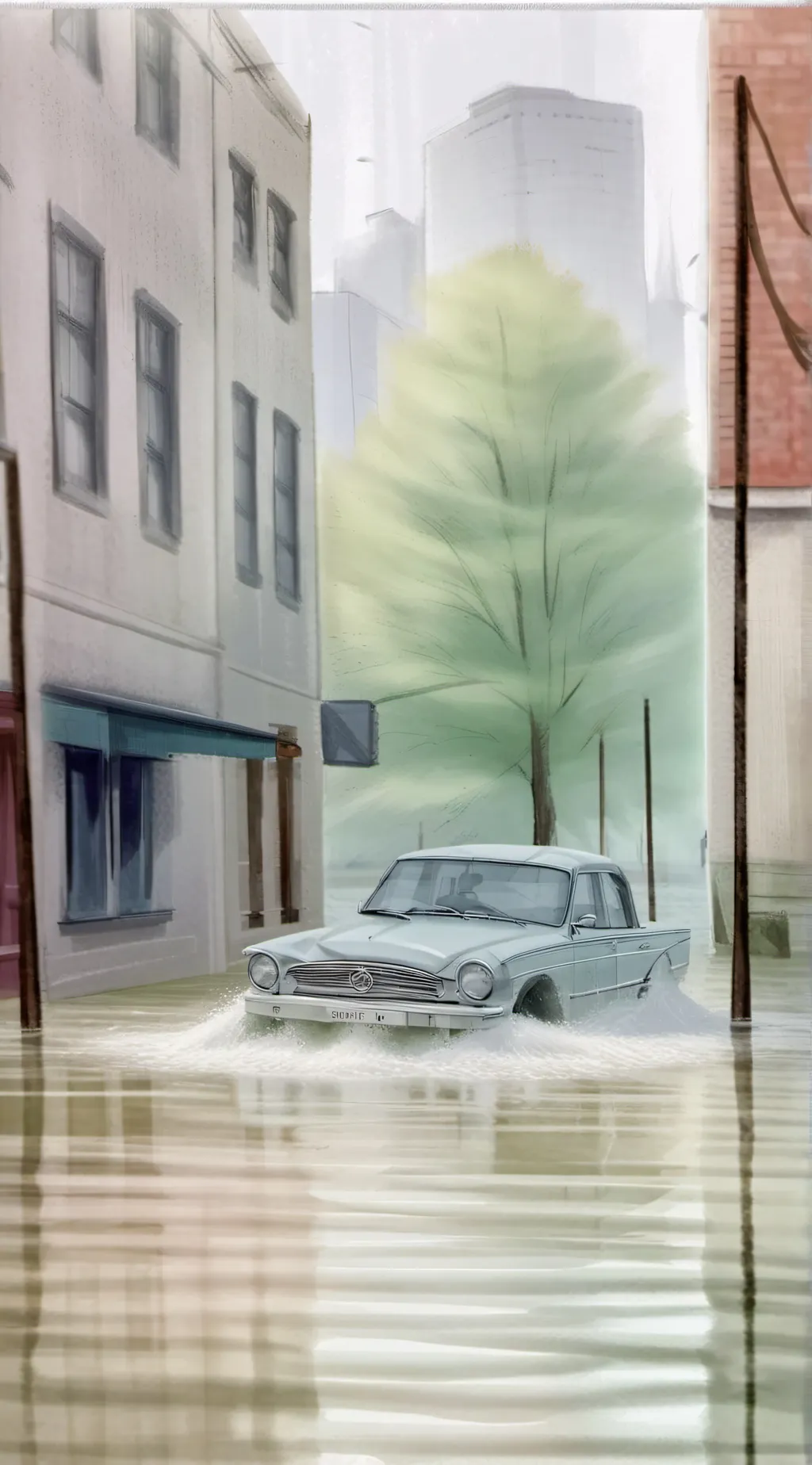 ai character: karina flood background