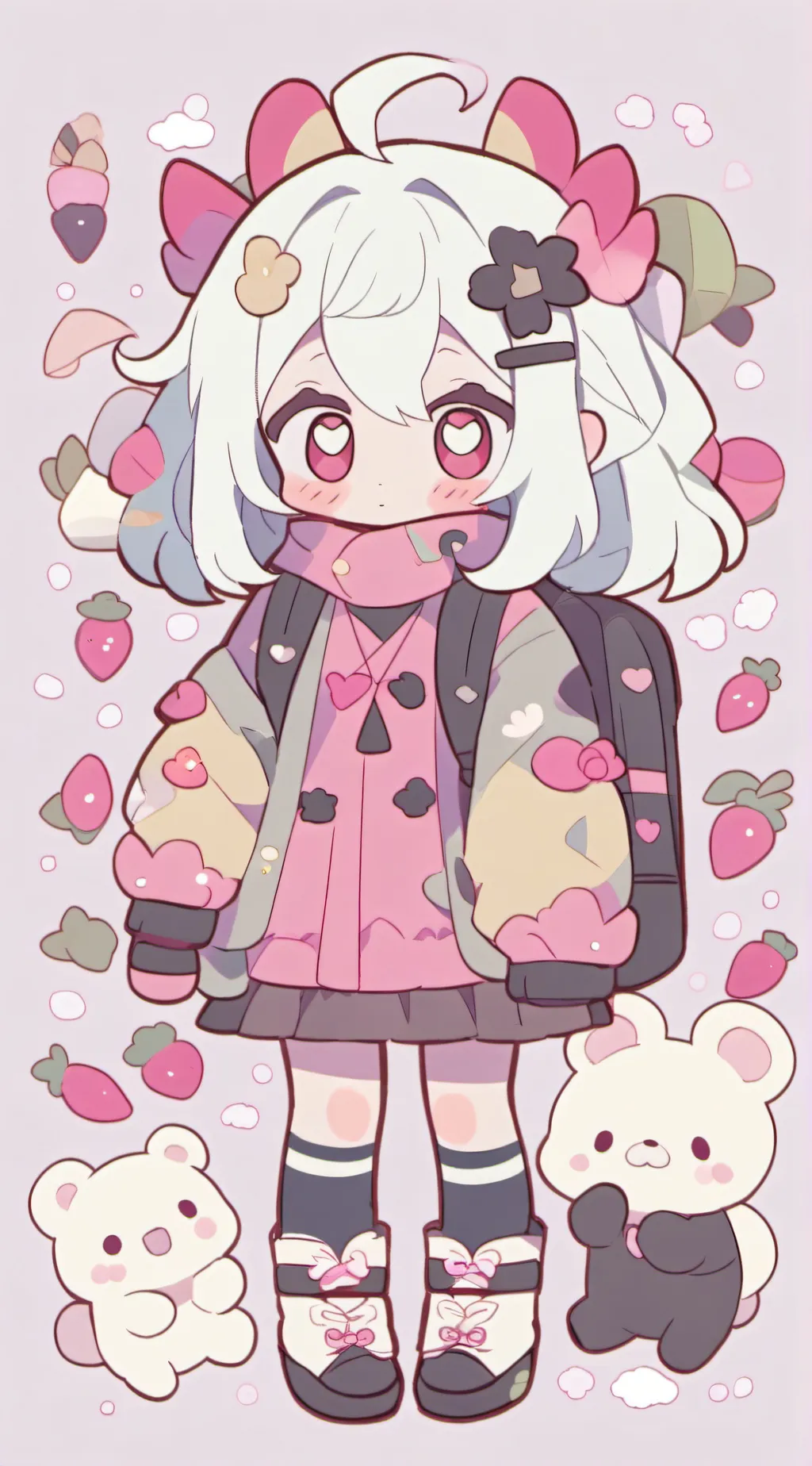ai character: Cherry background