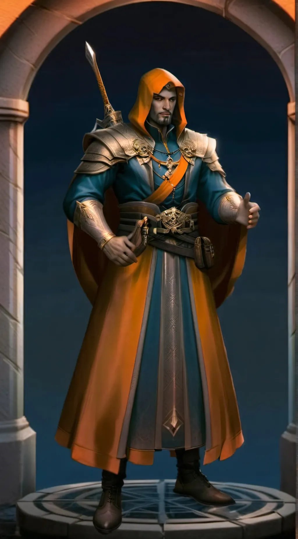 ai character: ash background