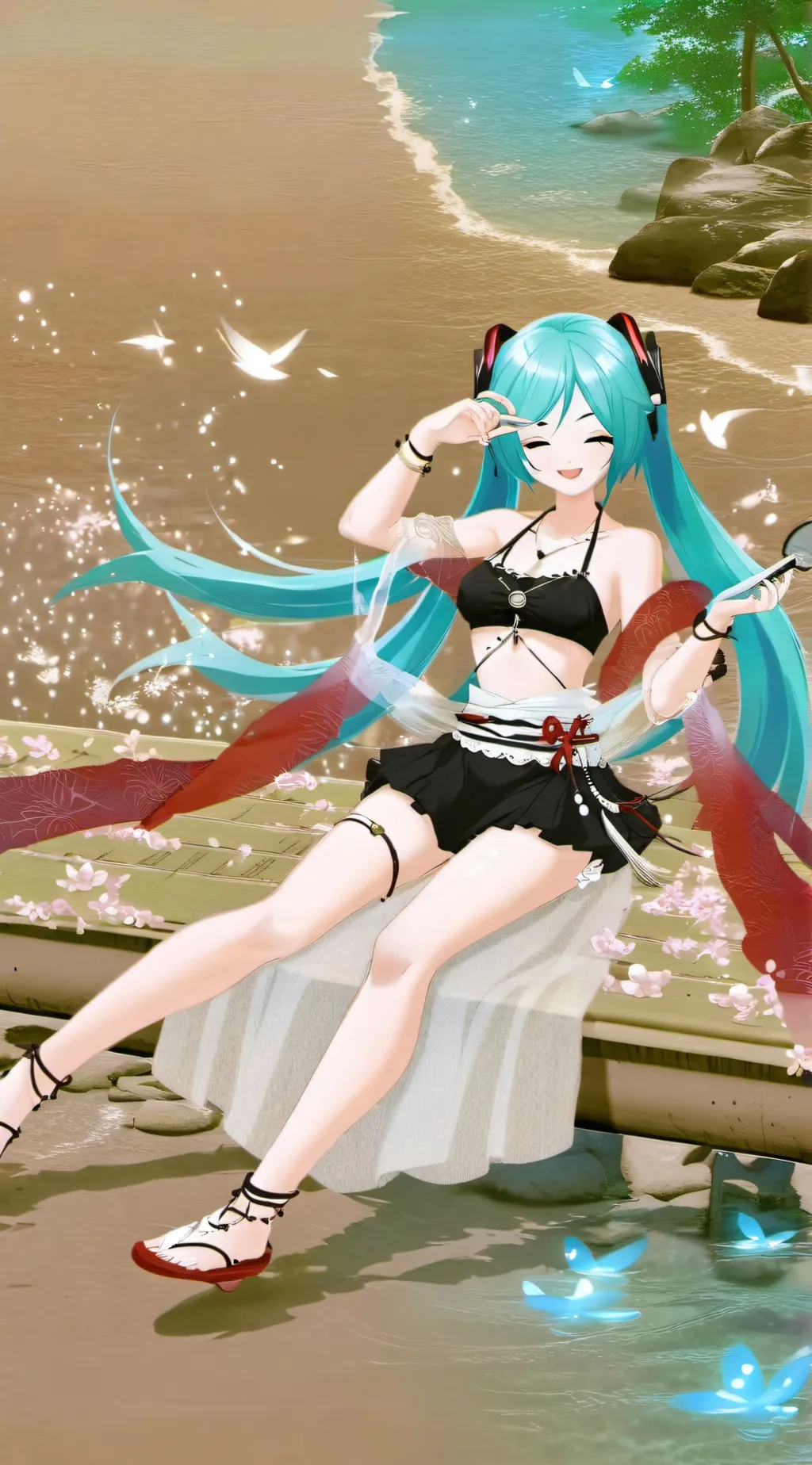 ai character: Hatsune Miku background