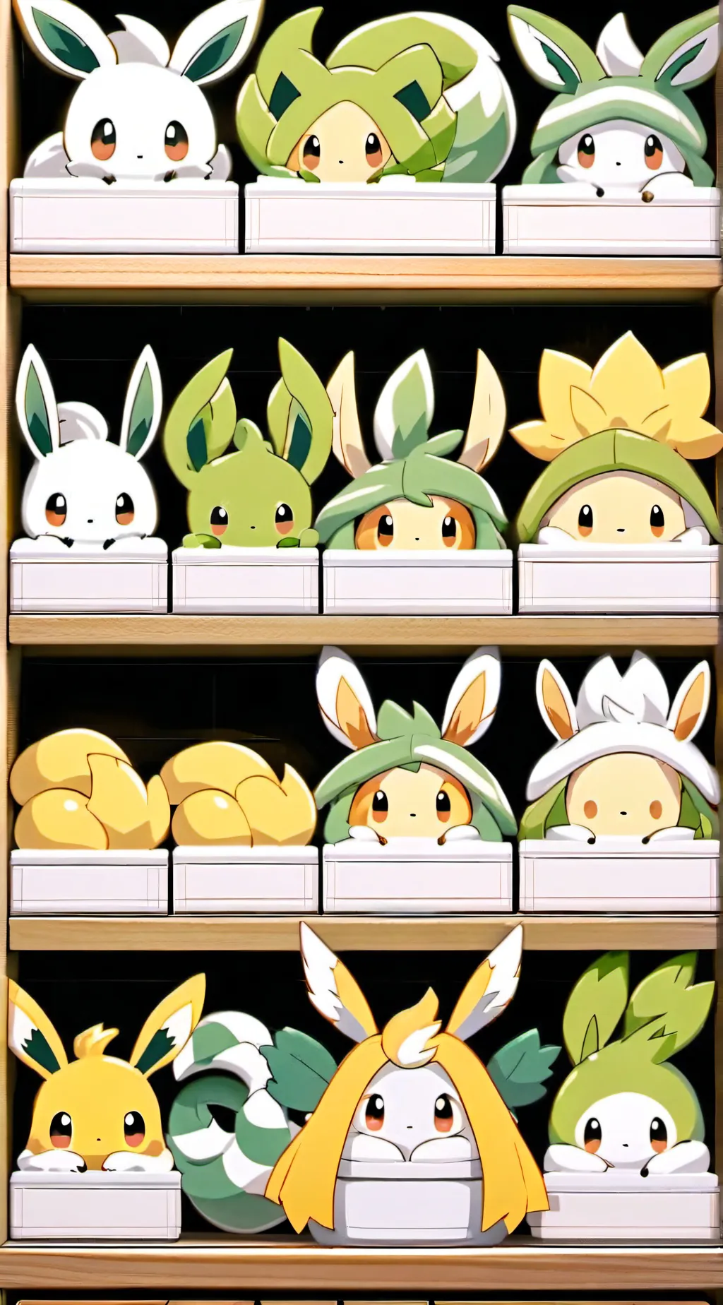ai character: pokemon store background