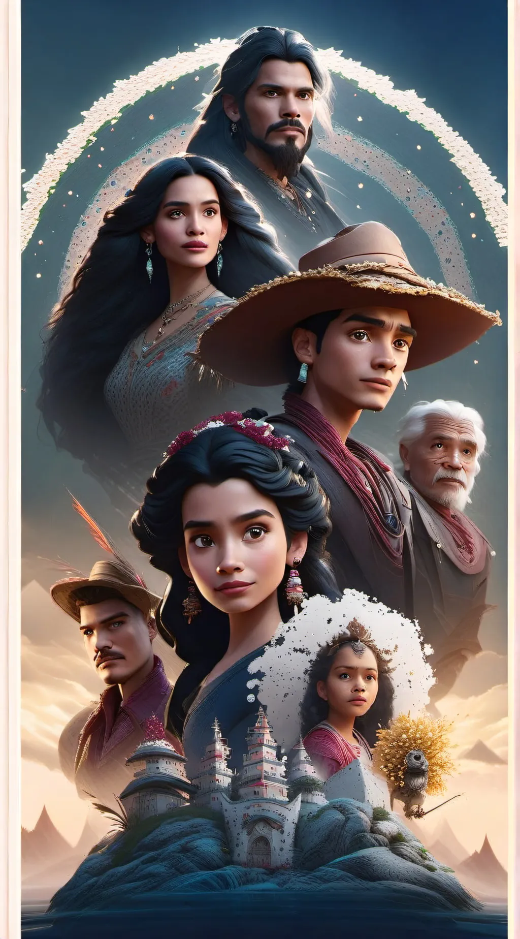 ai character: family Madrigal background
