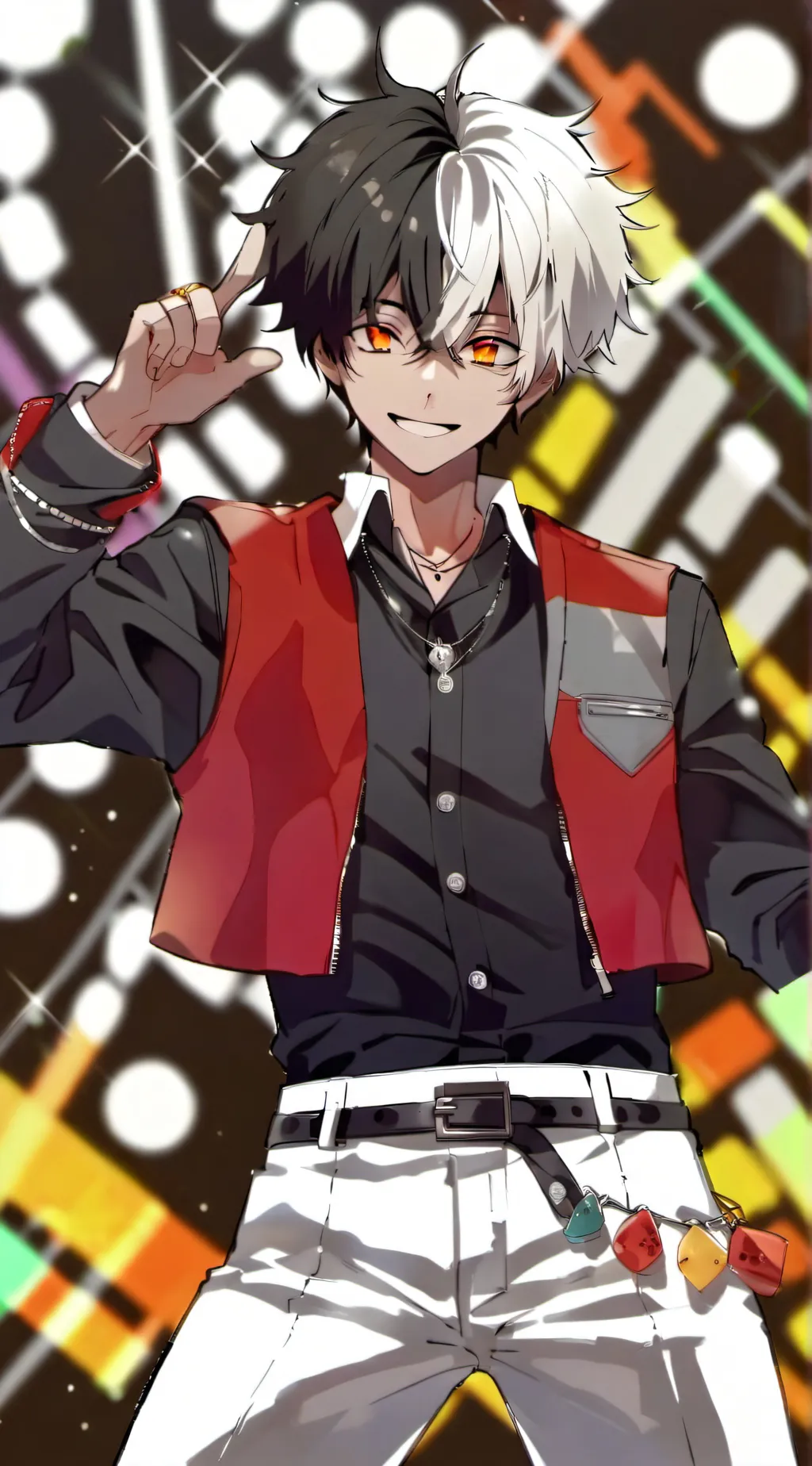 ai character: yin yang background