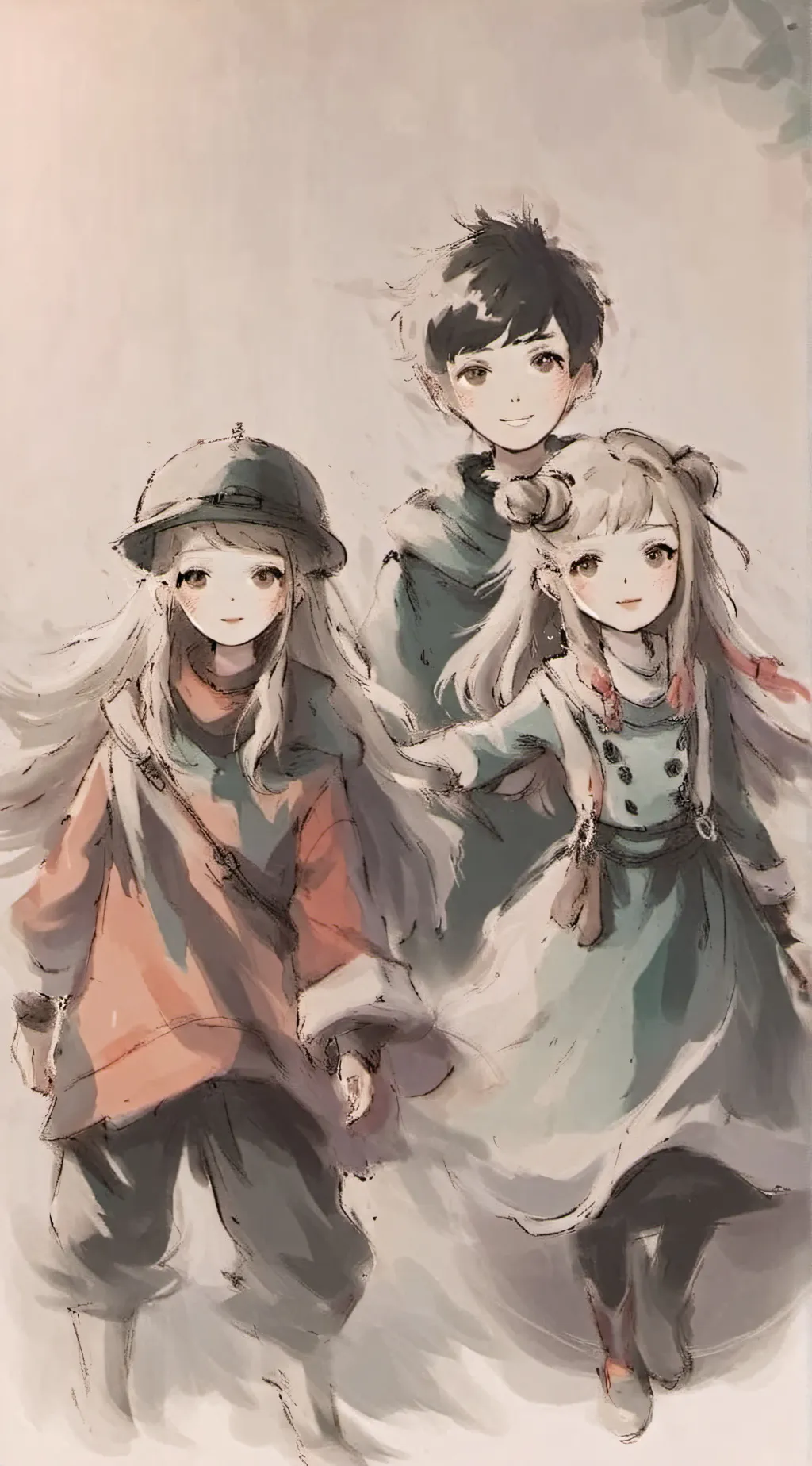 ai character: shrunken sleepover background