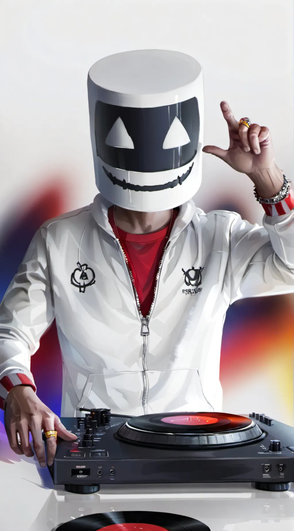 ai character: marshmallo background