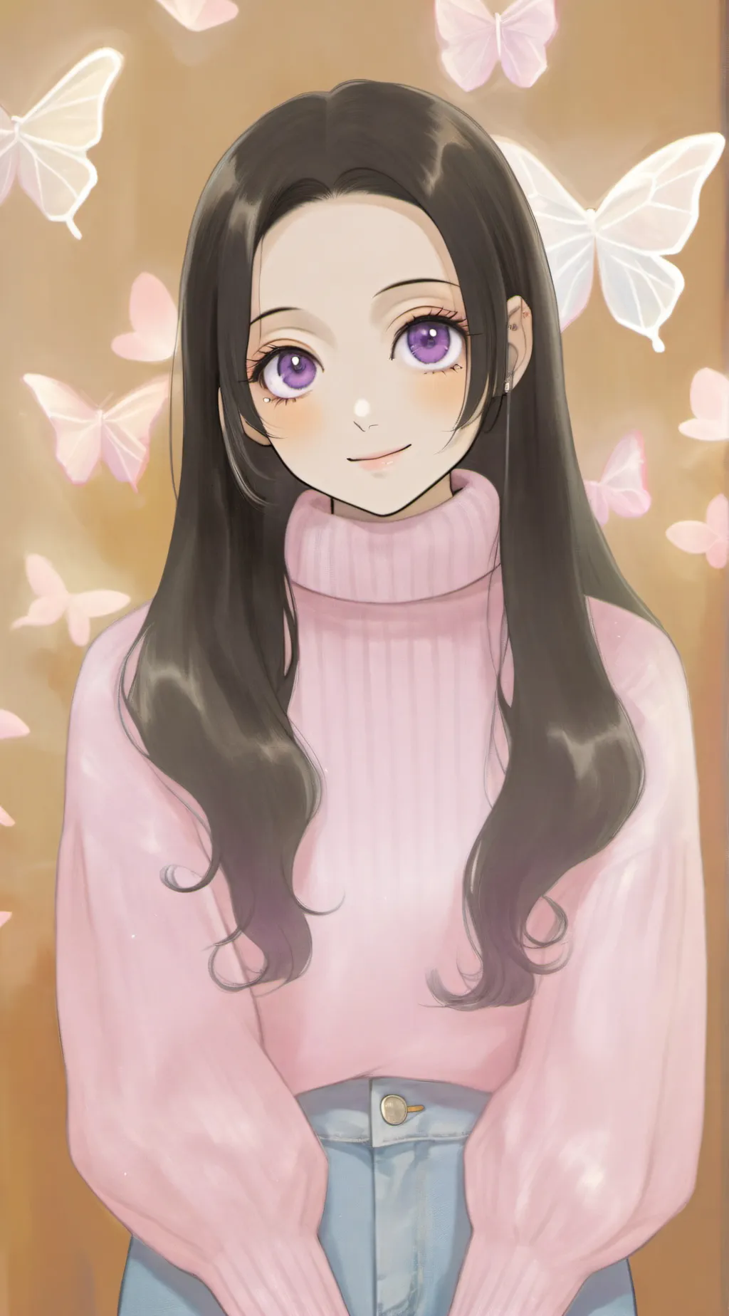 ai character: Kanae-Shinazugawa  background