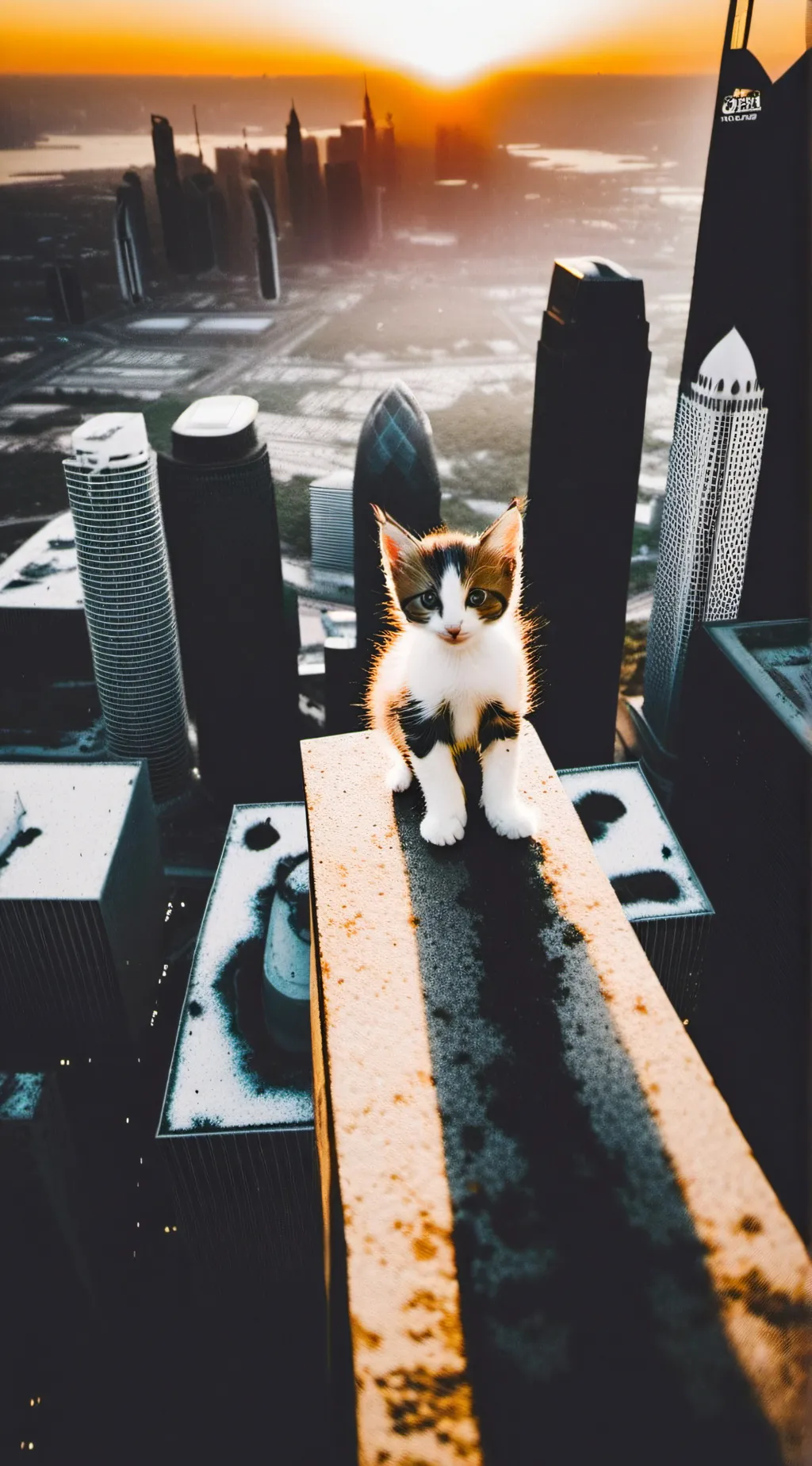 ai character: Burg khalifa cat background