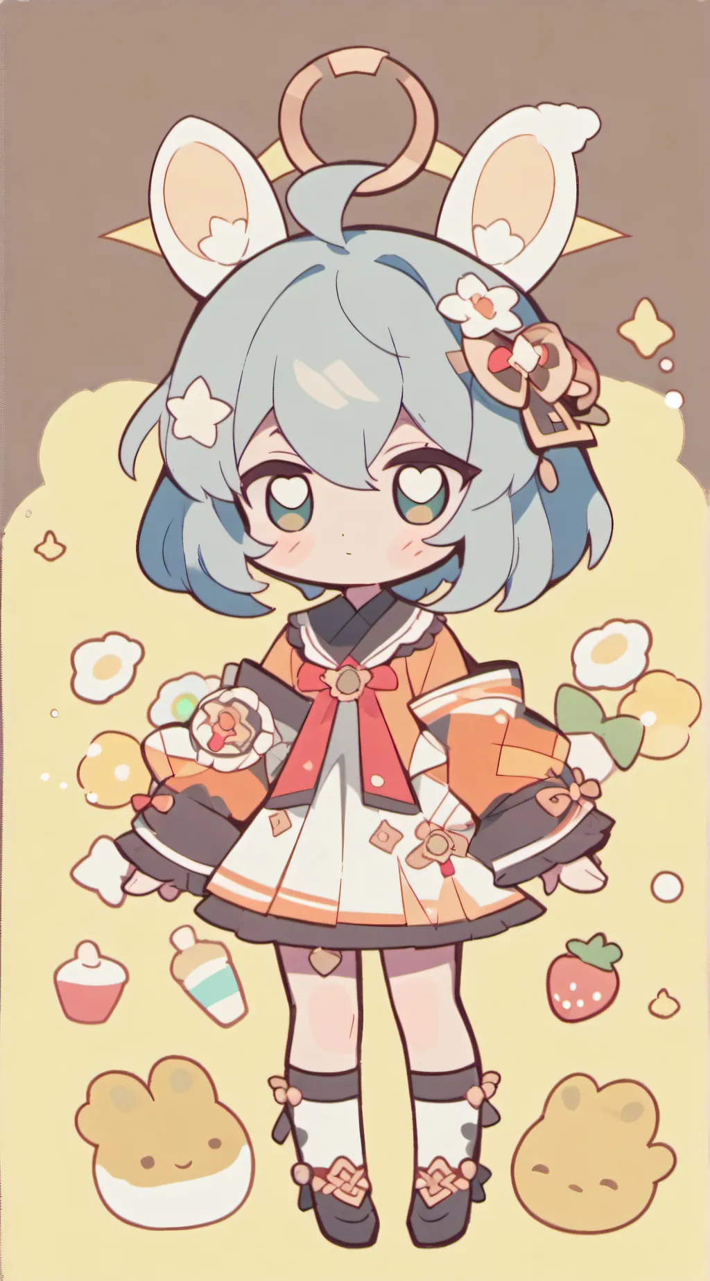 ai character: Dandys world  background