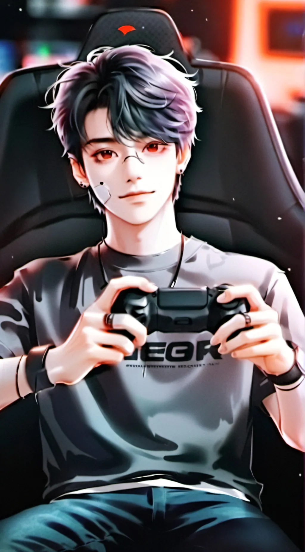 ai character: Dj or Ninja background