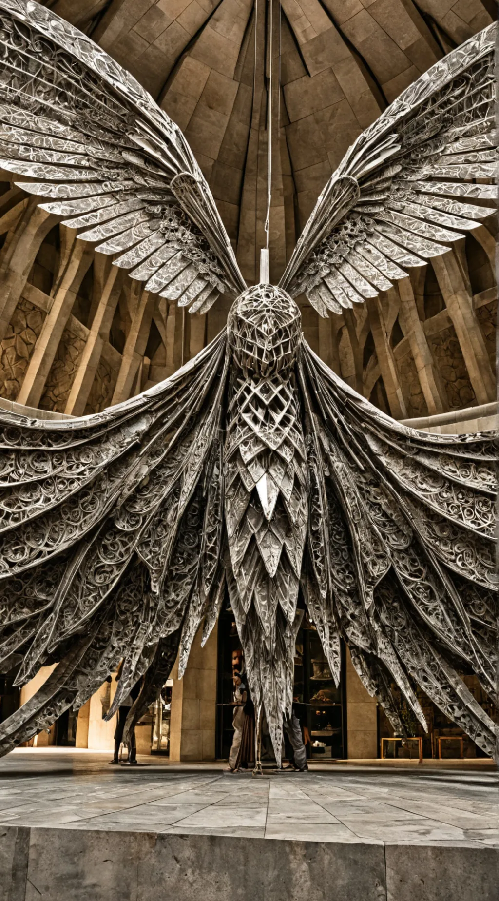 ai character: 6 winged angle background