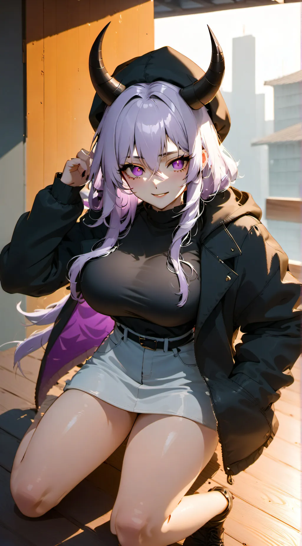 ai character: Mico•みこみすず background