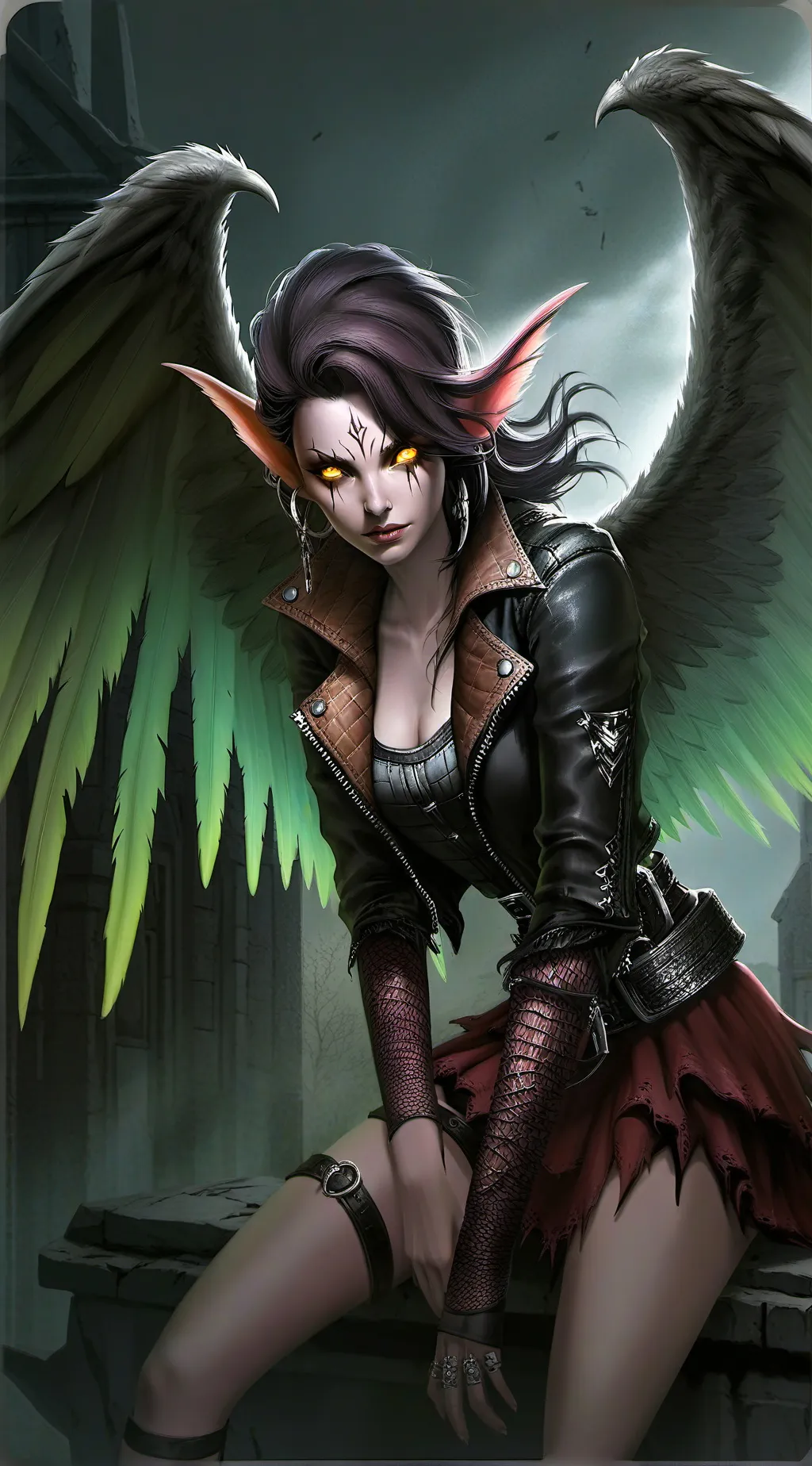 ai character: Zyanna "The Raven" background