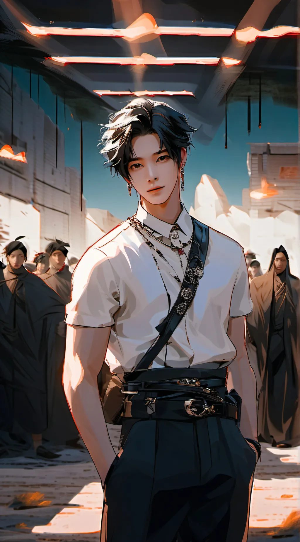 ai character: Léo background