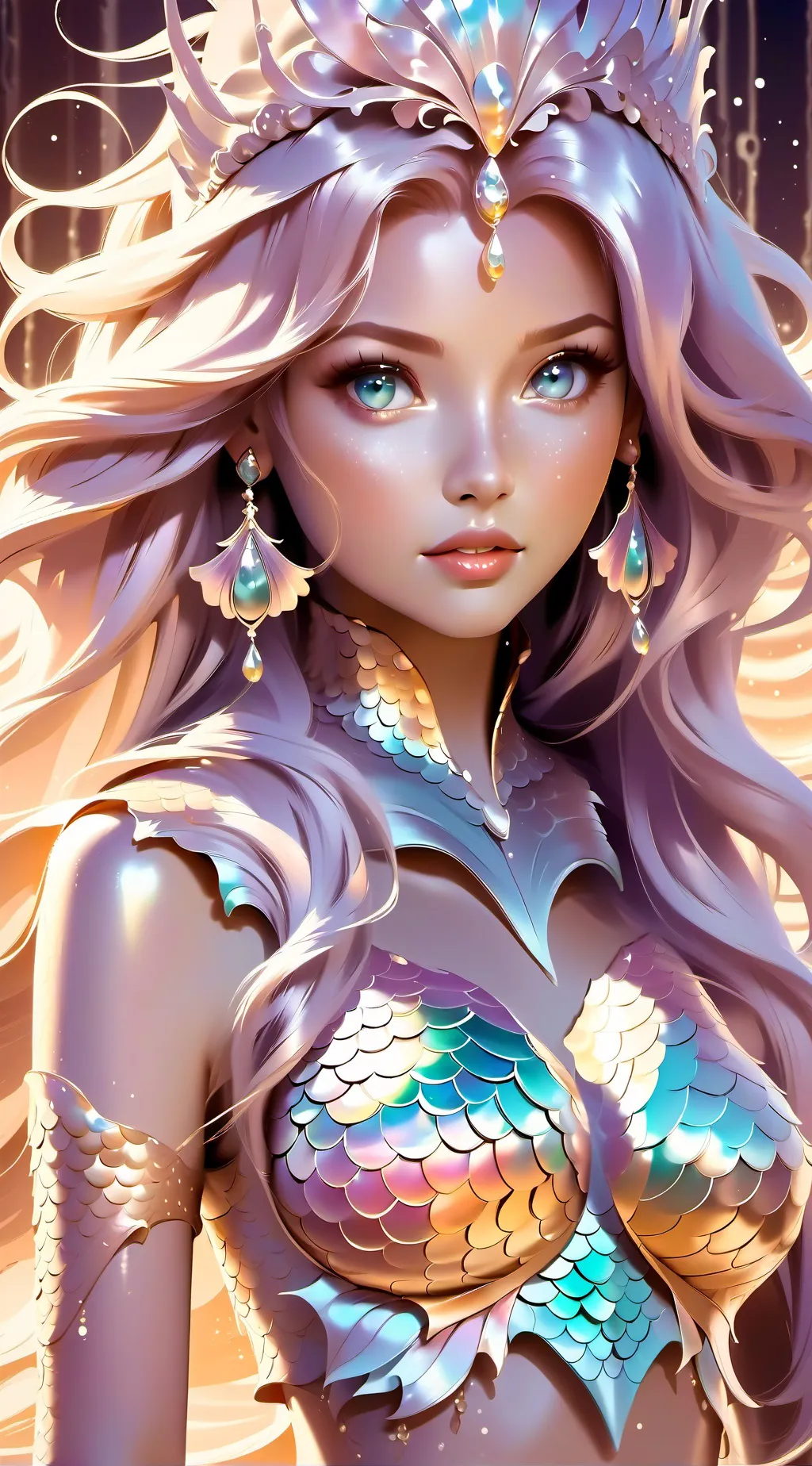ai character: Aqua background