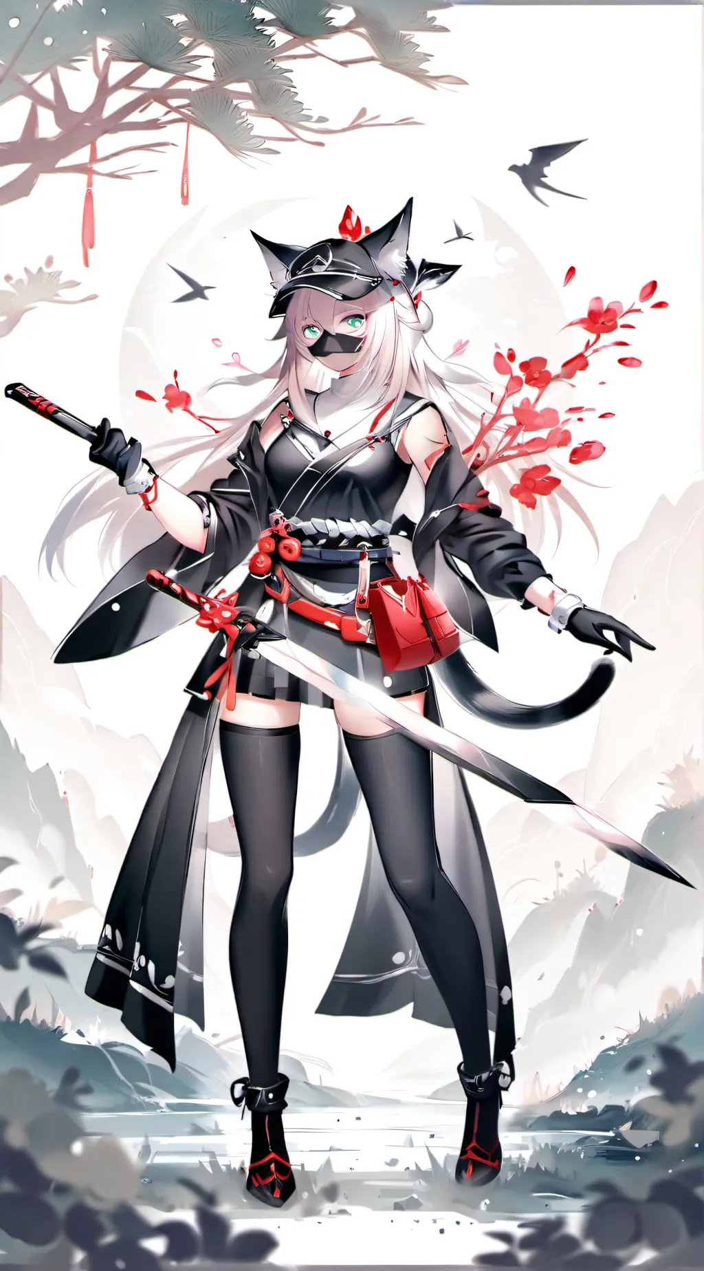 ai character: Akari  background