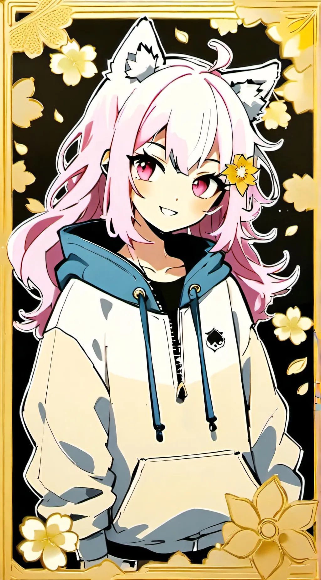 ai character: Sakura background