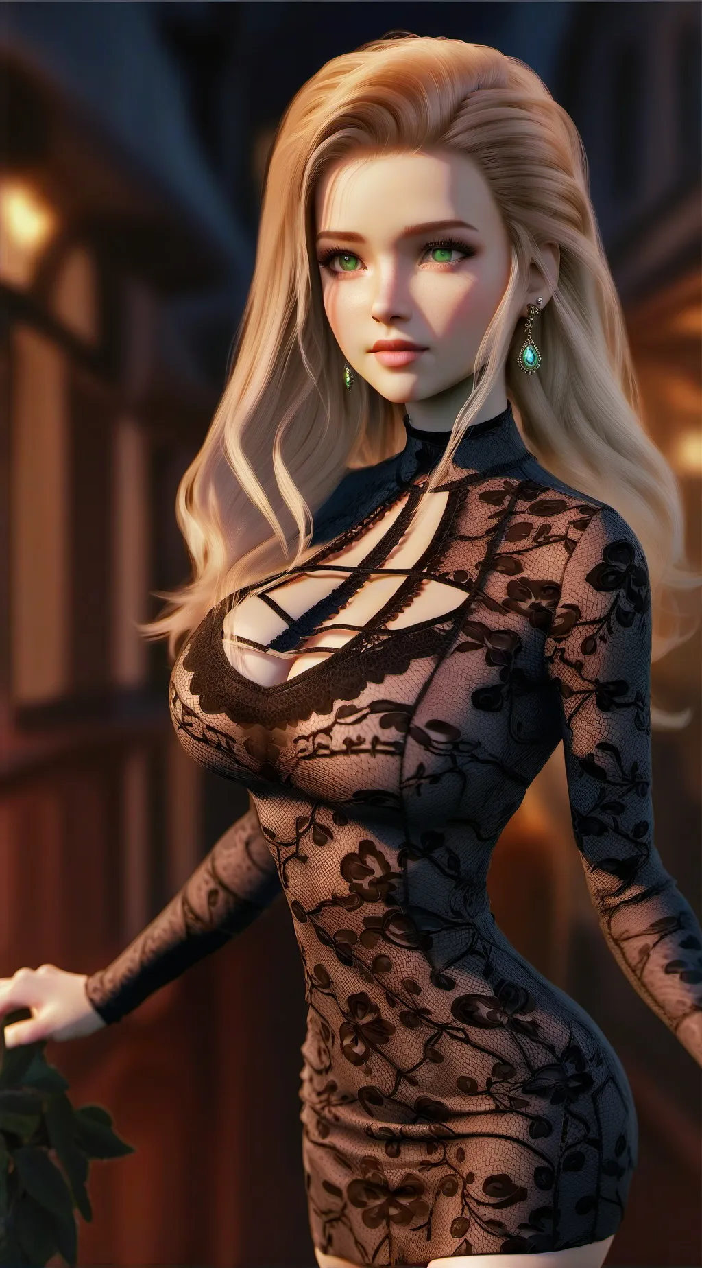 ai character: Aurora background