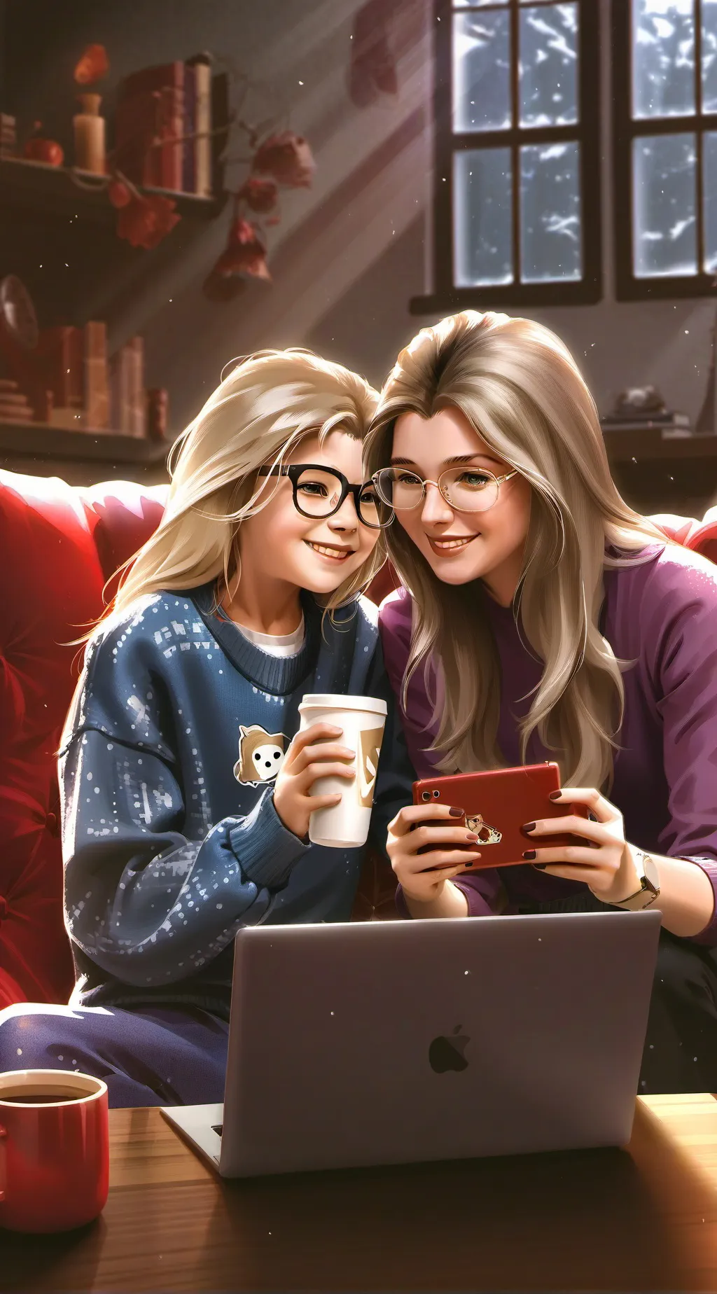 ai character: amy and luna background