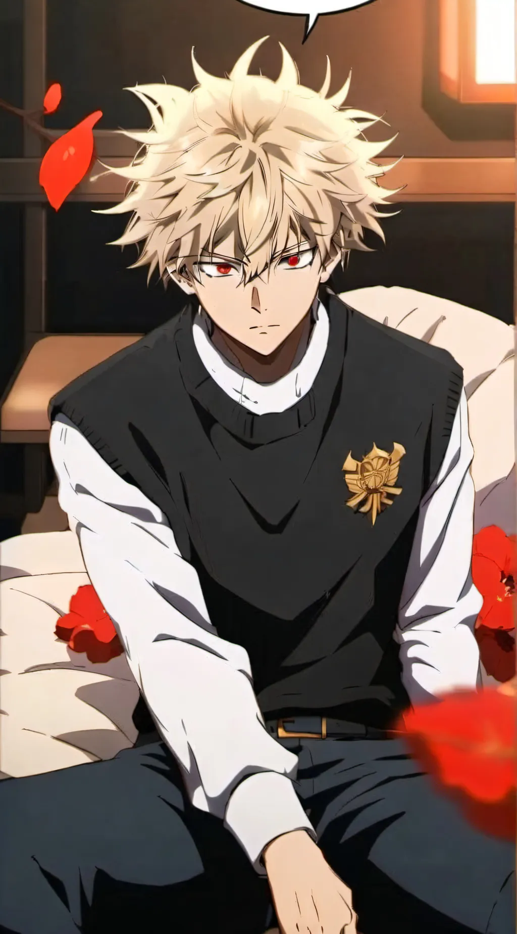 ai character: Bakugo (bday ver)  background