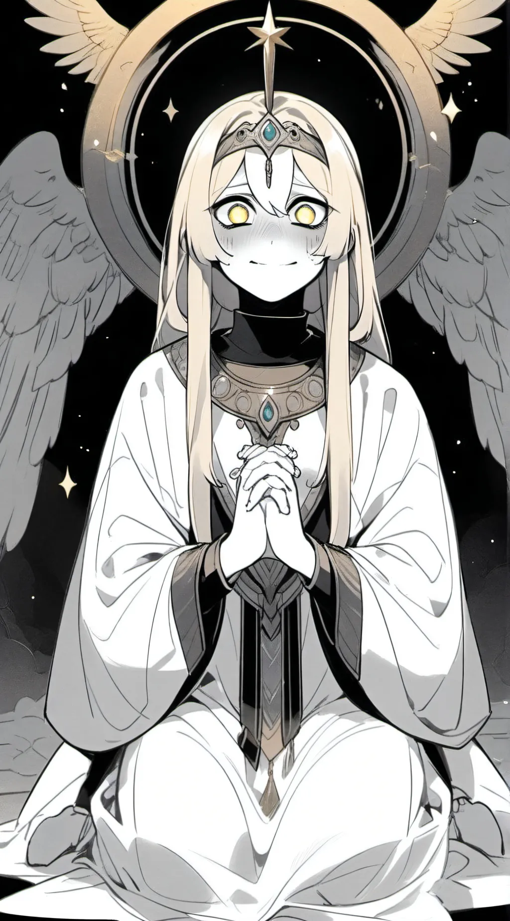 ai character: Miquella (Begging) background